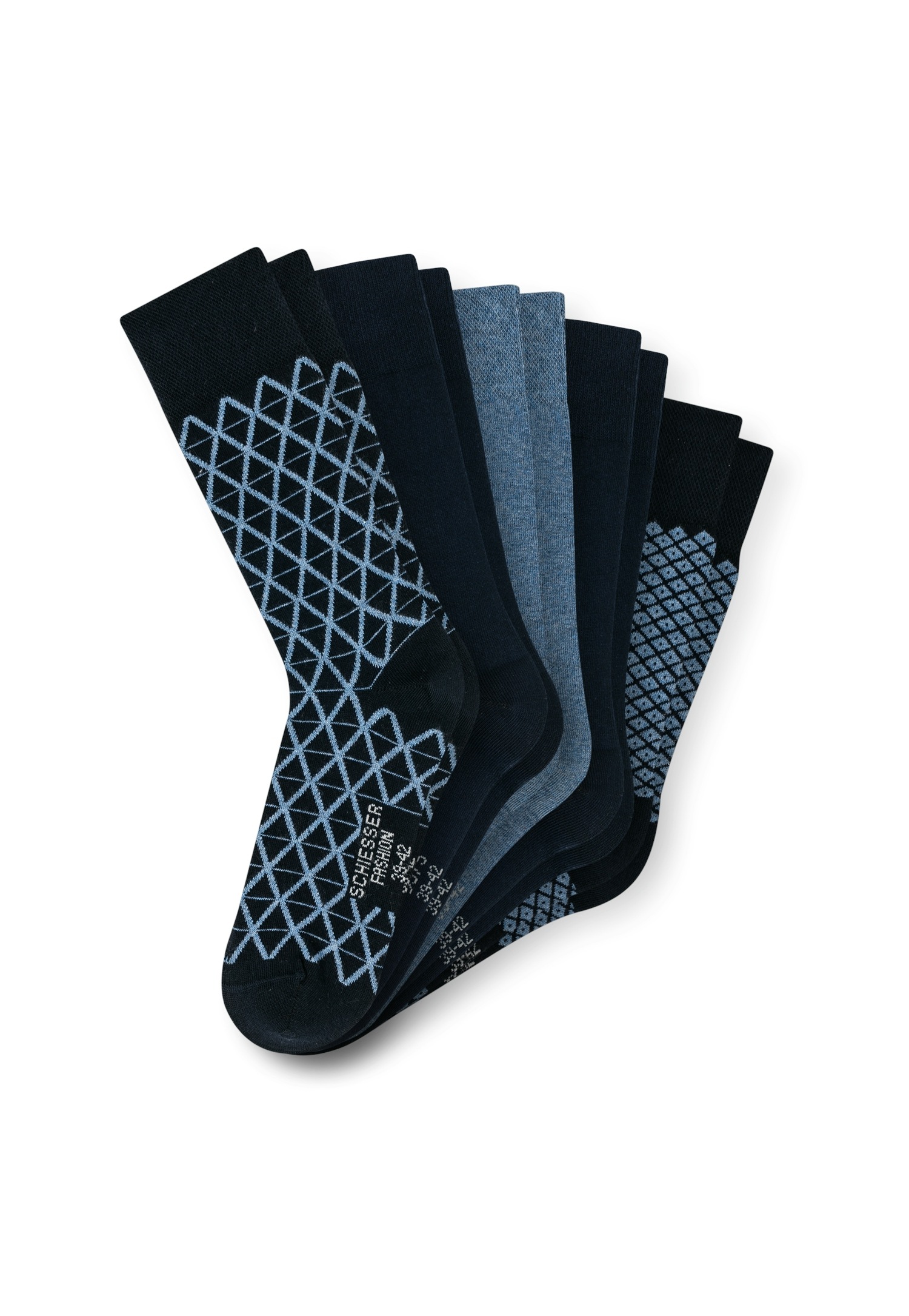Schiesser Socken "Bluebird" 5 Paar tlg. druckfreier Bund, Fersen und Zehen günstig online kaufen