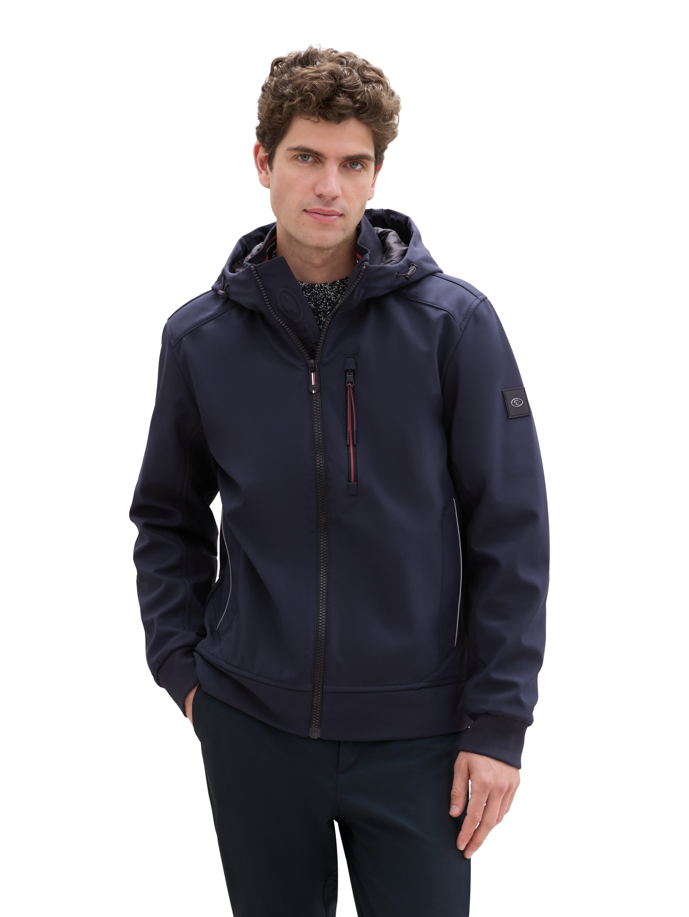 TOM TAILOR Softshelljacke, mit Kapuze, mit Kapuze