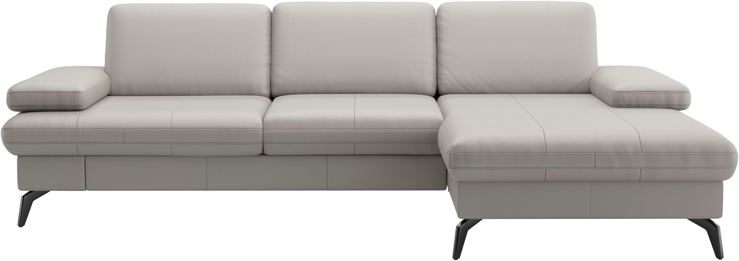 sit&more Ecksofa "Morris L-Form, inkl. Sitztiefenverstellung" wahlweise mit Armteilverstellung, Schlaffunktion & Bettkasten