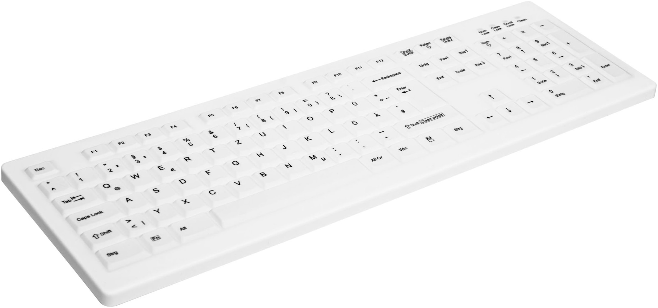 Cherry Tastatur »AK-C8100F-U1-W/GE«, (Ziffernblock-Windows-Sperrtaste)