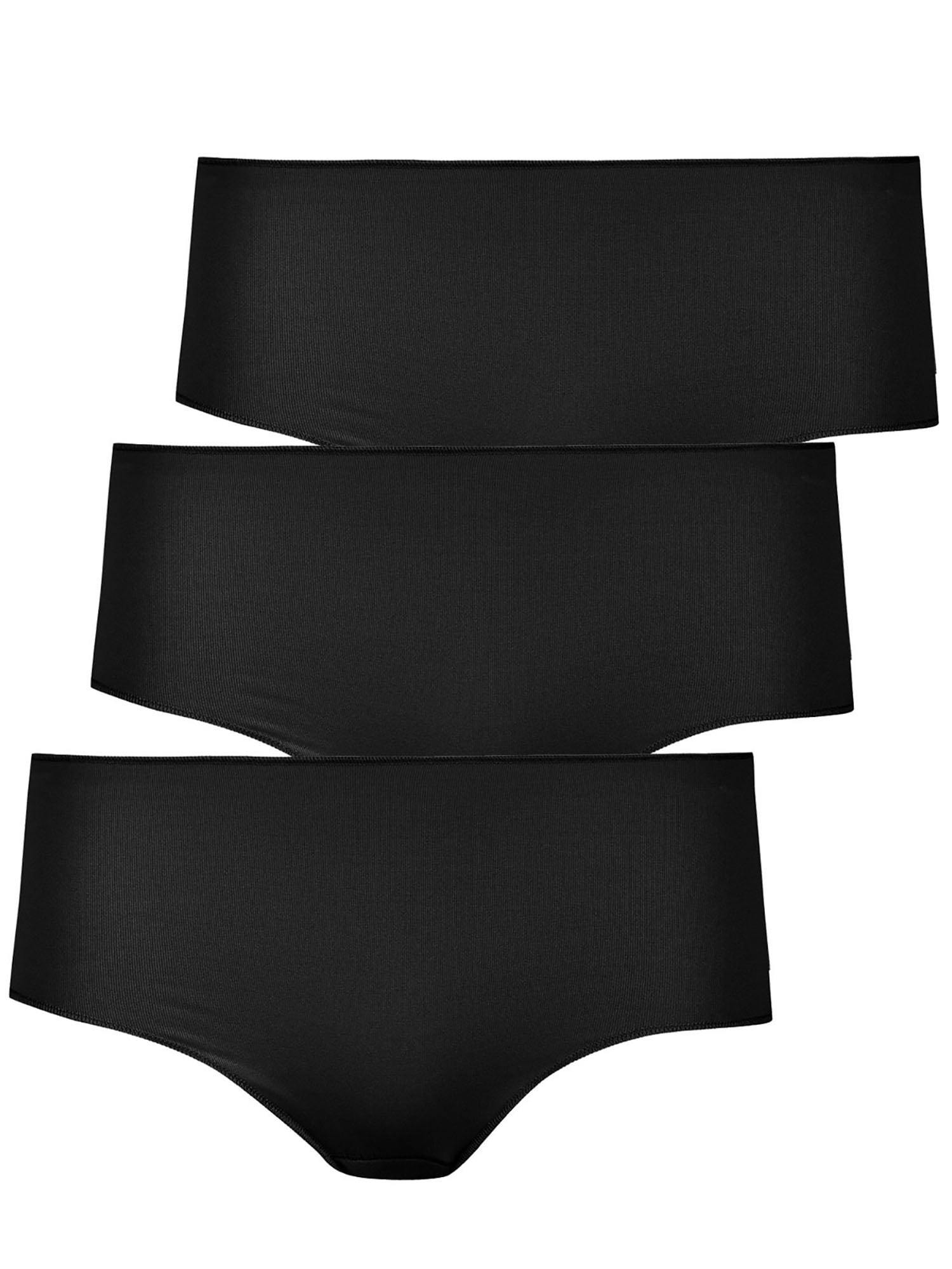 NINA VON C. Damen Hipster "3er Pack Damen Hipster Secret", Gr. 44, schwarz, Stoff, Obermaterial: 95% Polyamid PA. 5% Elasthan EL., Unterhosen