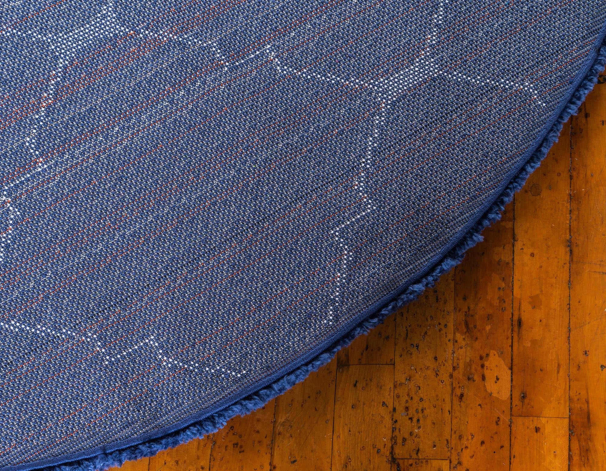 Thumbnail - Myflair Möbel & Accessoires Hochflor-Teppich "Temara Shag, LAGERRÄUMUNG", rund, 51 mm Höhe, gewebt, Rauten Design, weich...
