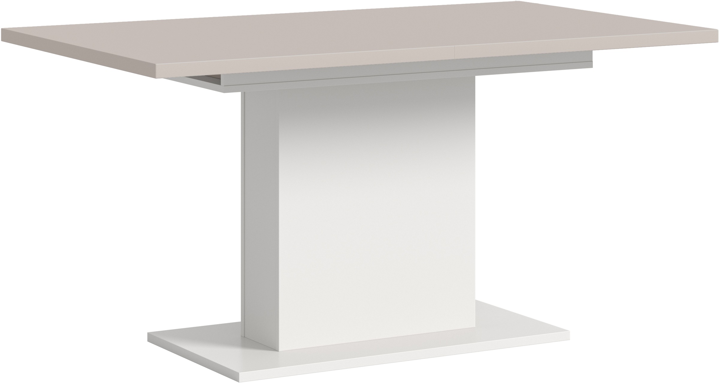Home affaire Esstisch "Motus, ausziehbar 150 -190 cm, inklusive 40 cm Einlegeplatte" Set, 1 Stk. tlg. Säulengestell mit Bodenplatte, Tisch, Küchentisch, Esszimmer, Küche