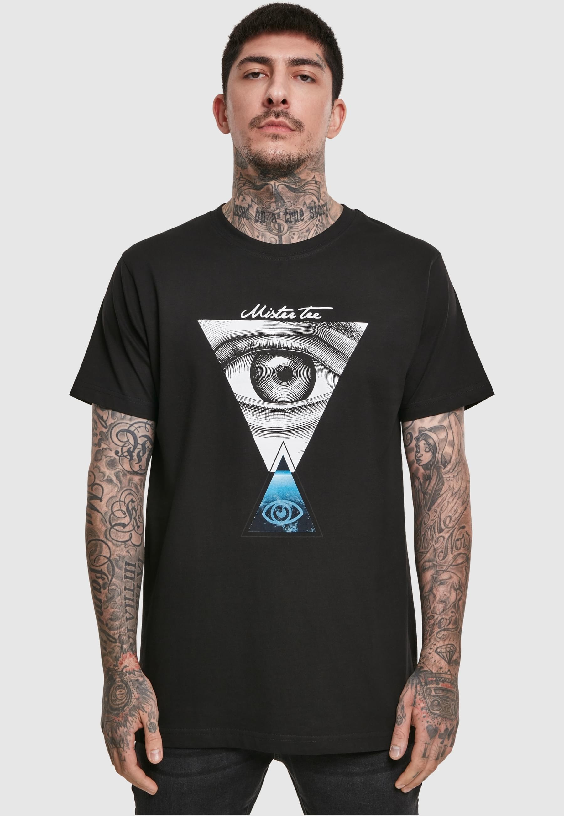 MisterTee T-Shirt »MisterTee Herren Mister Tee Eyes Tee«, (1 tlg.)