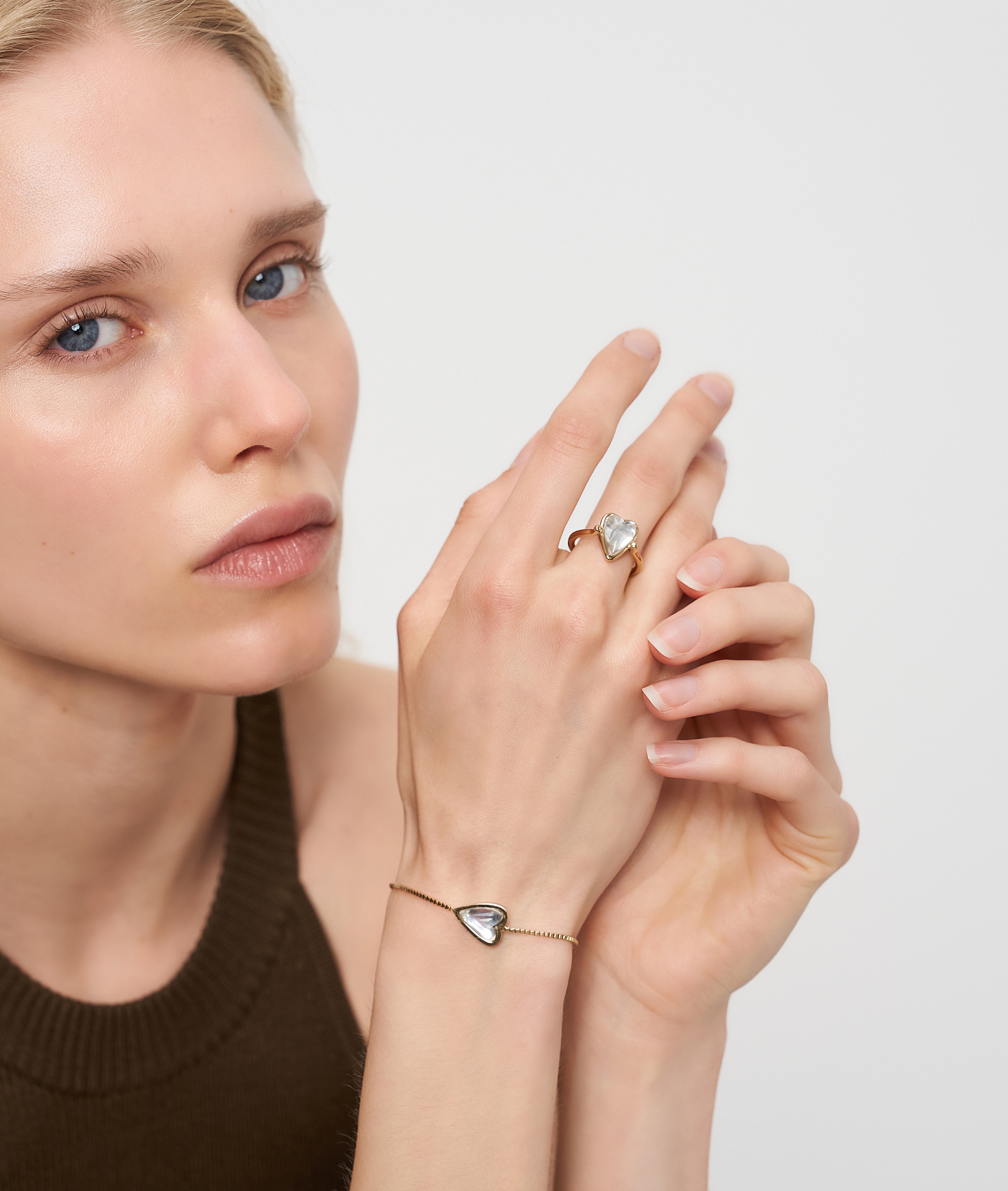 Liebeskind Berlin Edelstahlarmband »Schmuck Geschenk Armkette Glass Heart« mit Glasstein