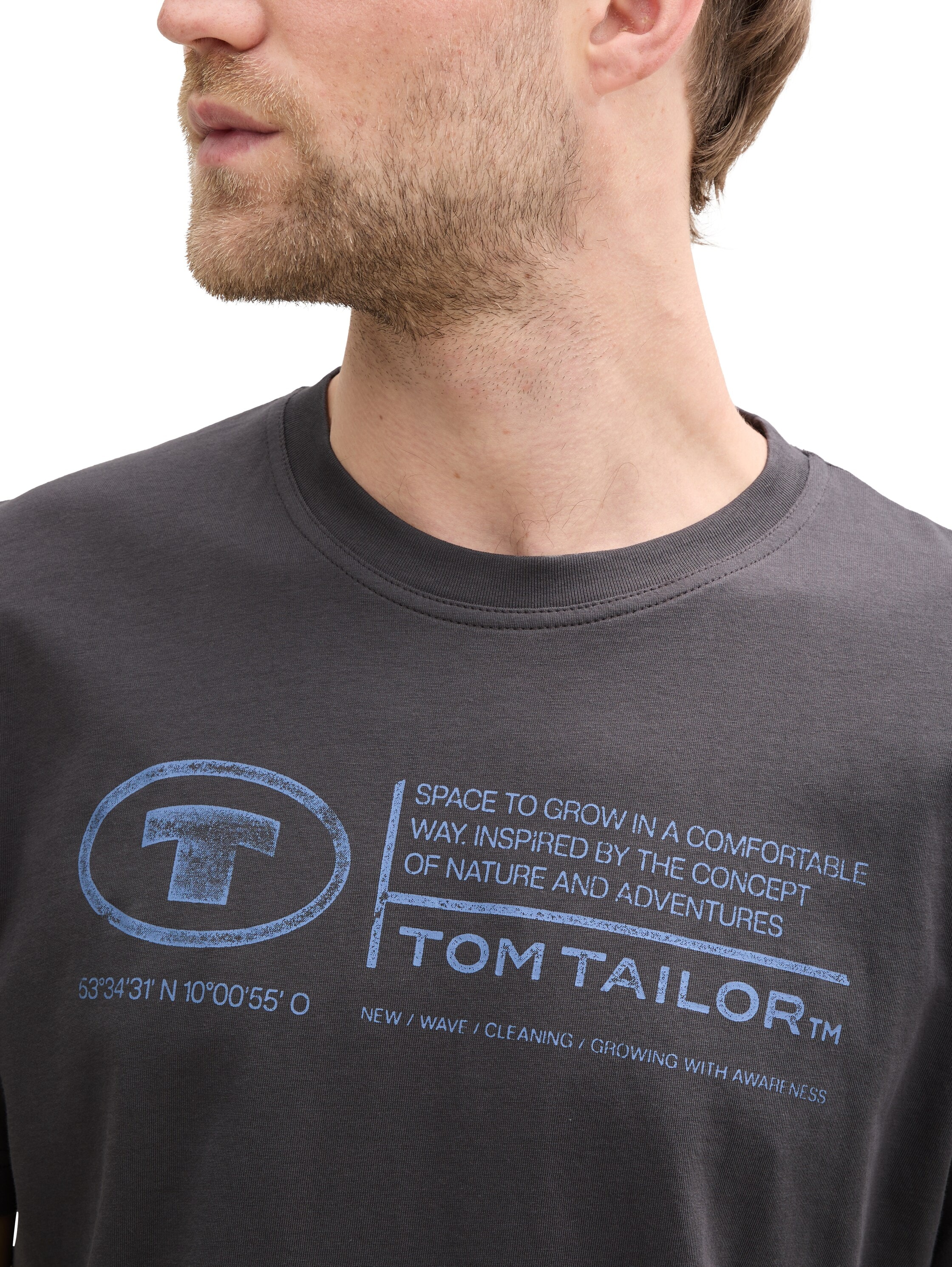TOM TAILOR T-Shirt, (Packung, 2 tlg.), mit Logo Print