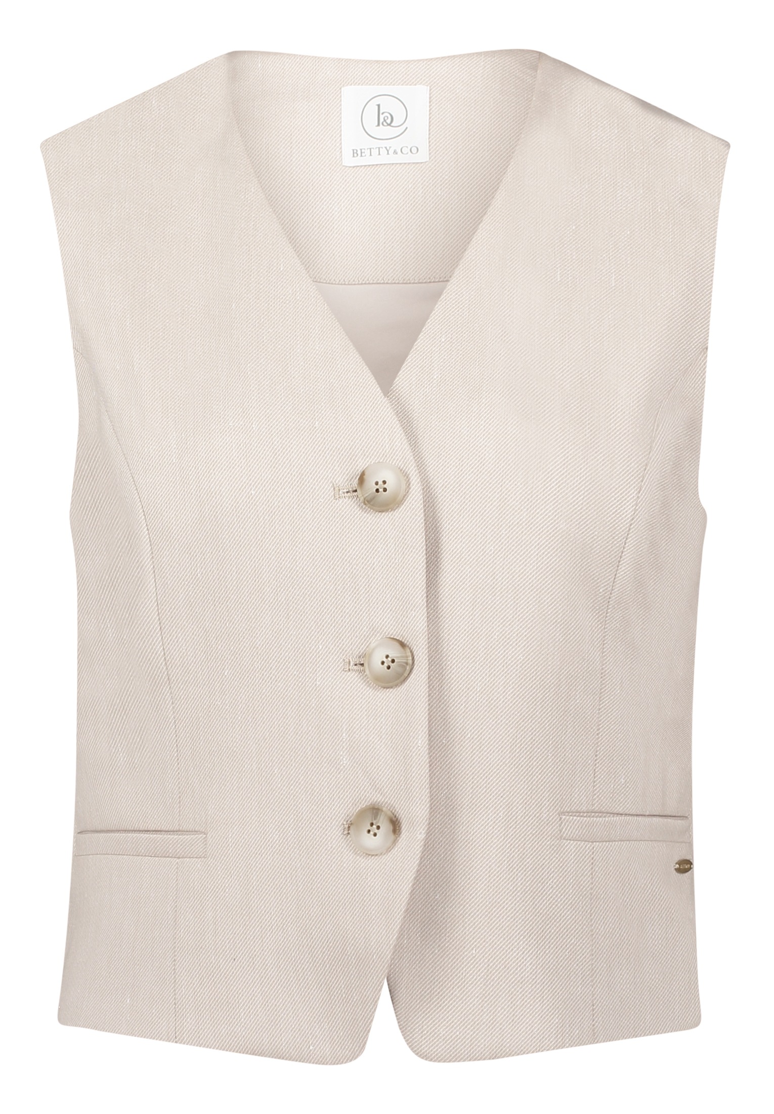 Betty&Co Strickweste "Damen Sommerweste mit Taschen" Nahtführung günstig online kaufen