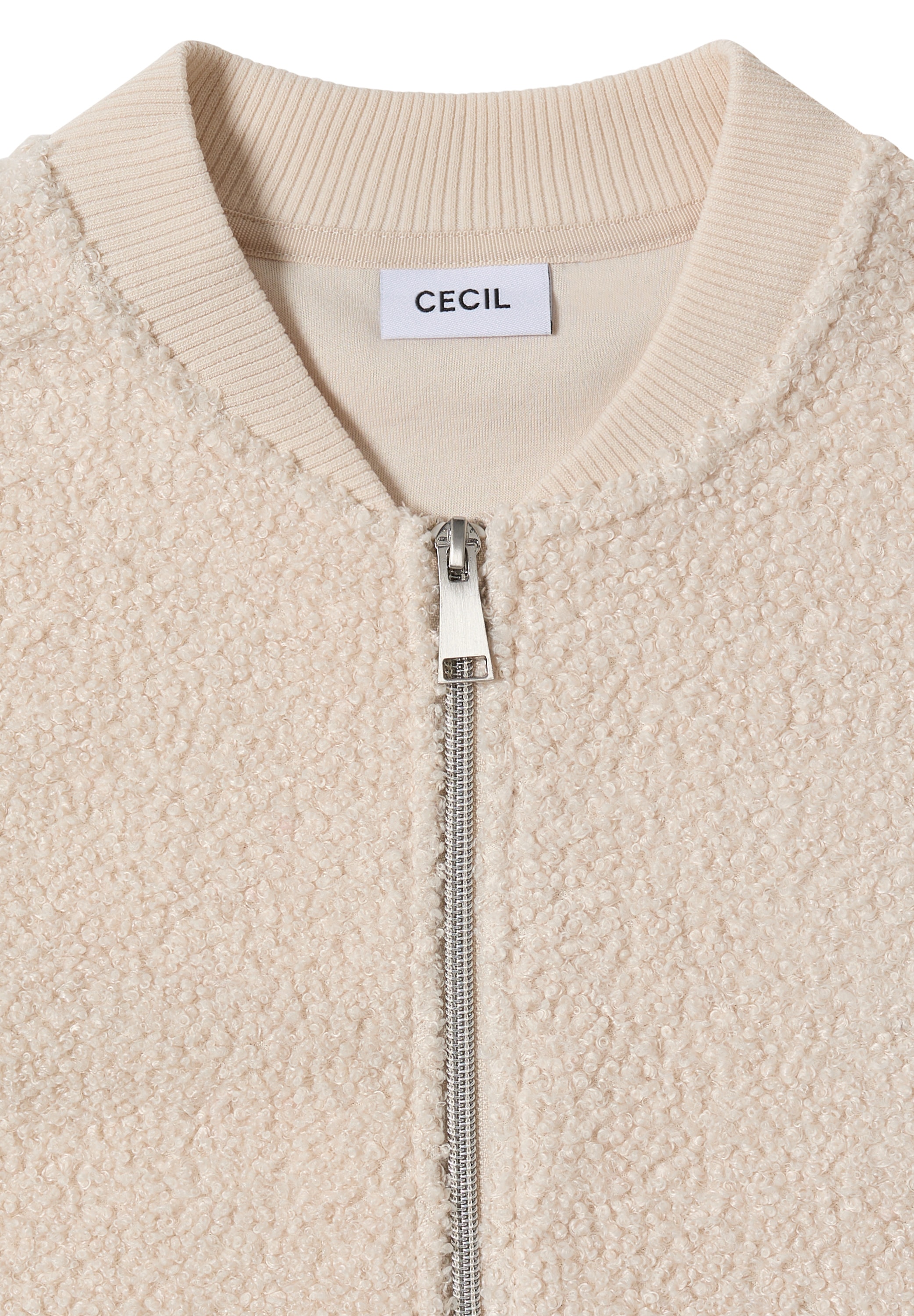 Cecil Cardigan, mit Stehkragen