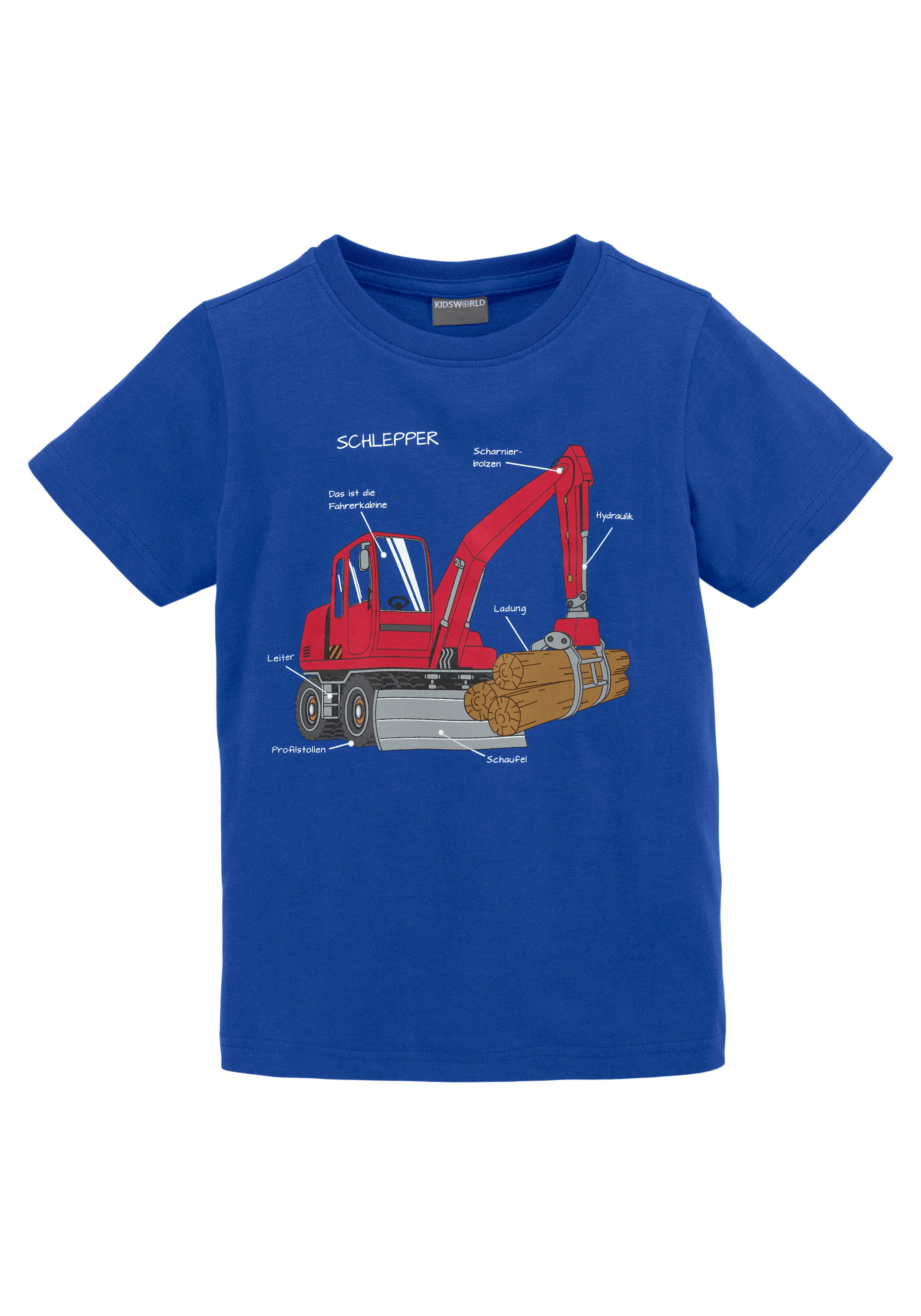 KIDSWORLD T-Shirt »für kleine Jungen«, BAGGER Druck