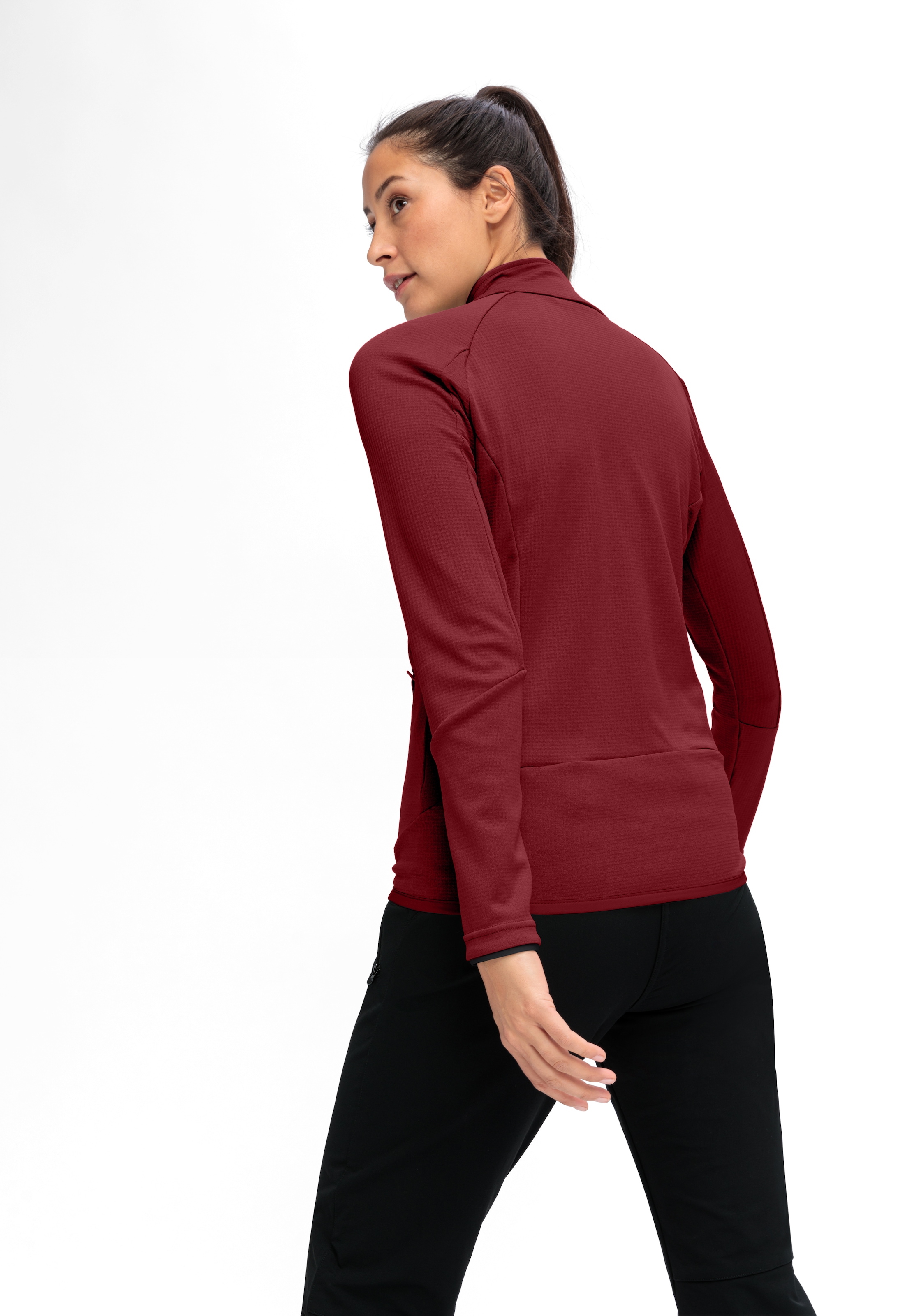 Maier Sports Fleecejacke »Sinaia W« Damen Midlayer, atmungsaktiv schnelltrocknend, Full-Zip, Regular Fit