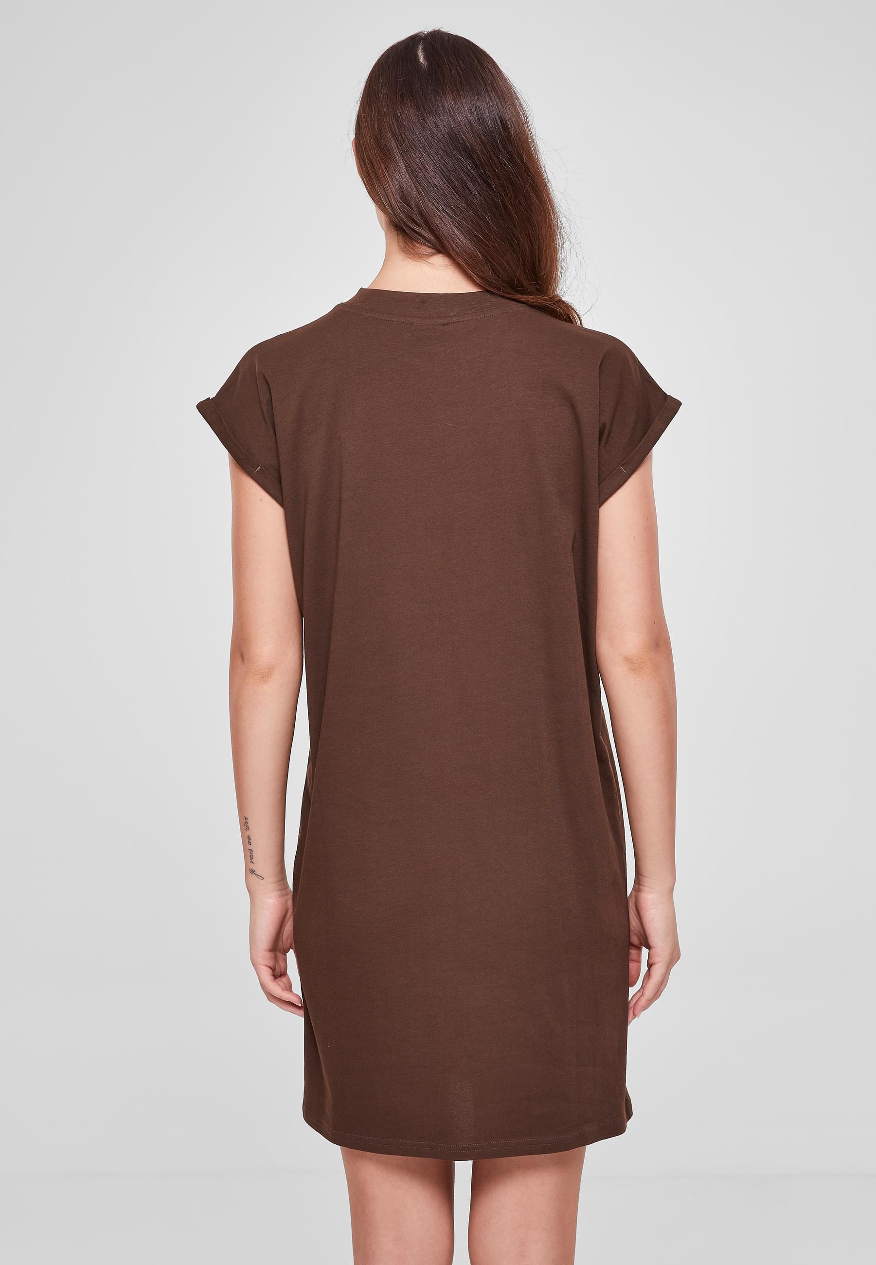URBAN CLASSICS Shirtkleid »Urban Classics Damen Ladies Turtle Extended Shoulder Dress«, (1 tlg.)