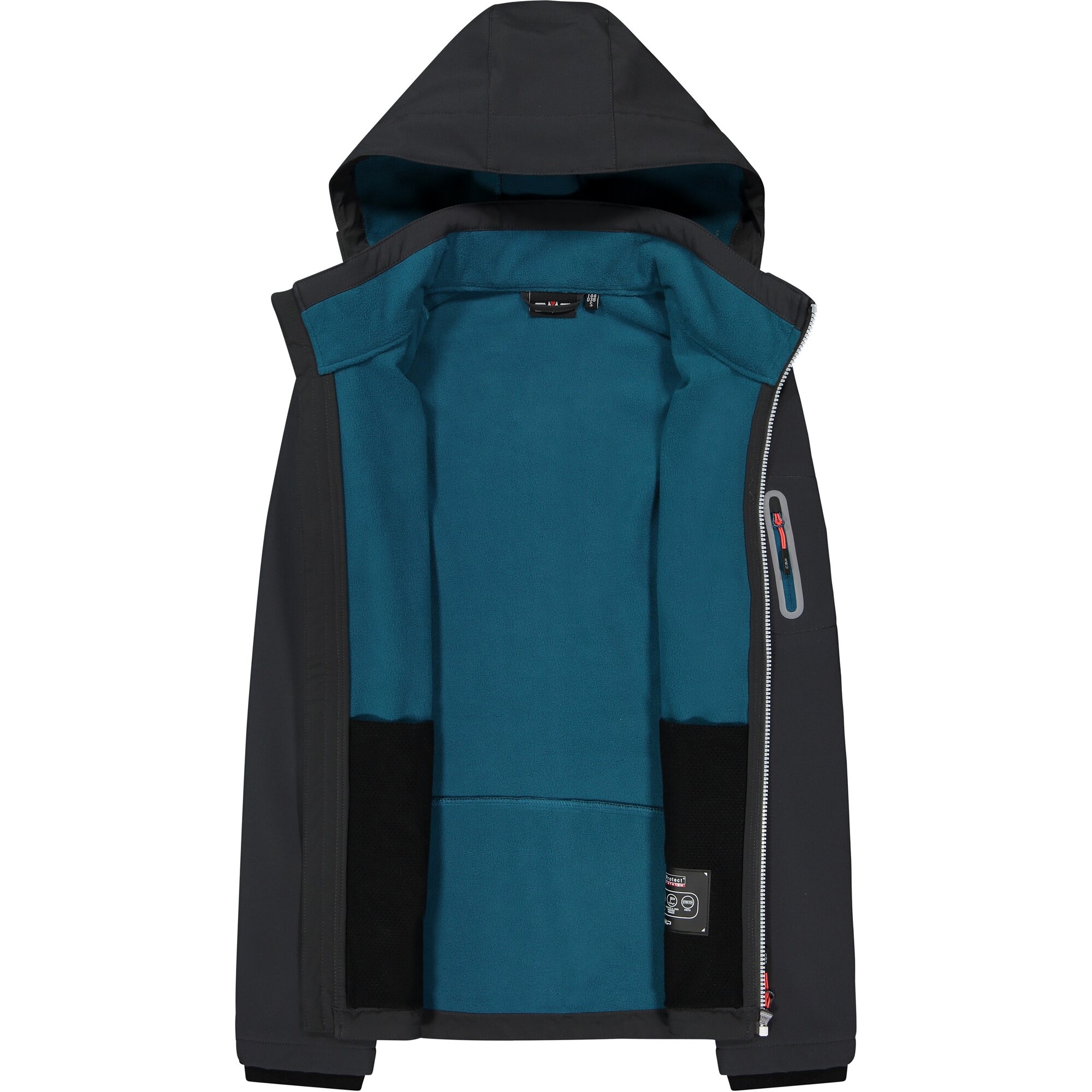 CMP Softshelljacke »WOMAN JACKET ZIP HOOD«, (1 St.), Wärmend & wind- & wasserabweisend