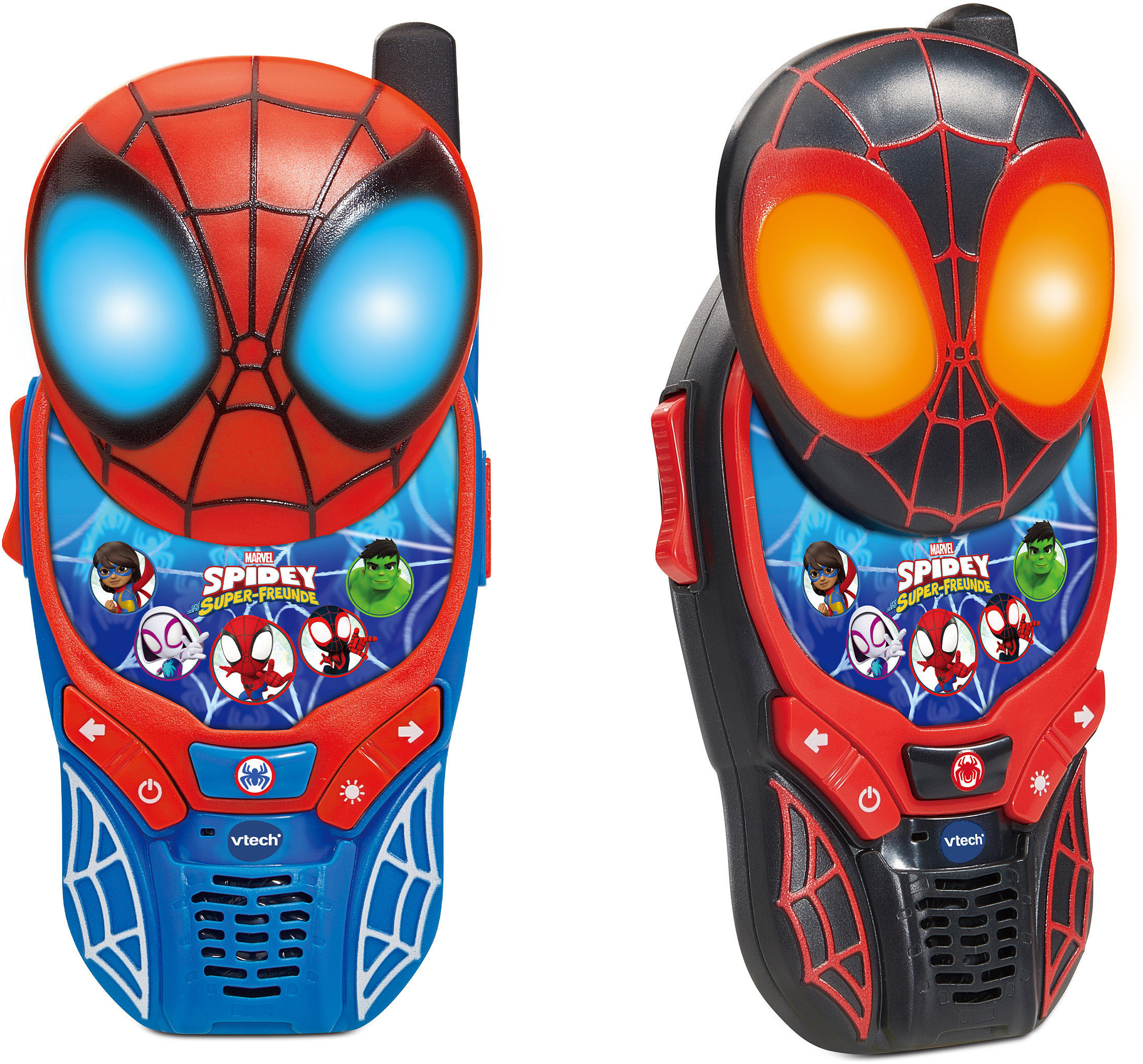VTECH Kinder Walkie Talkie "Spidey und seine Super-Freunde", bunt, Kunststoff, B:7,4cm H:15,3cm, Funkgeräte