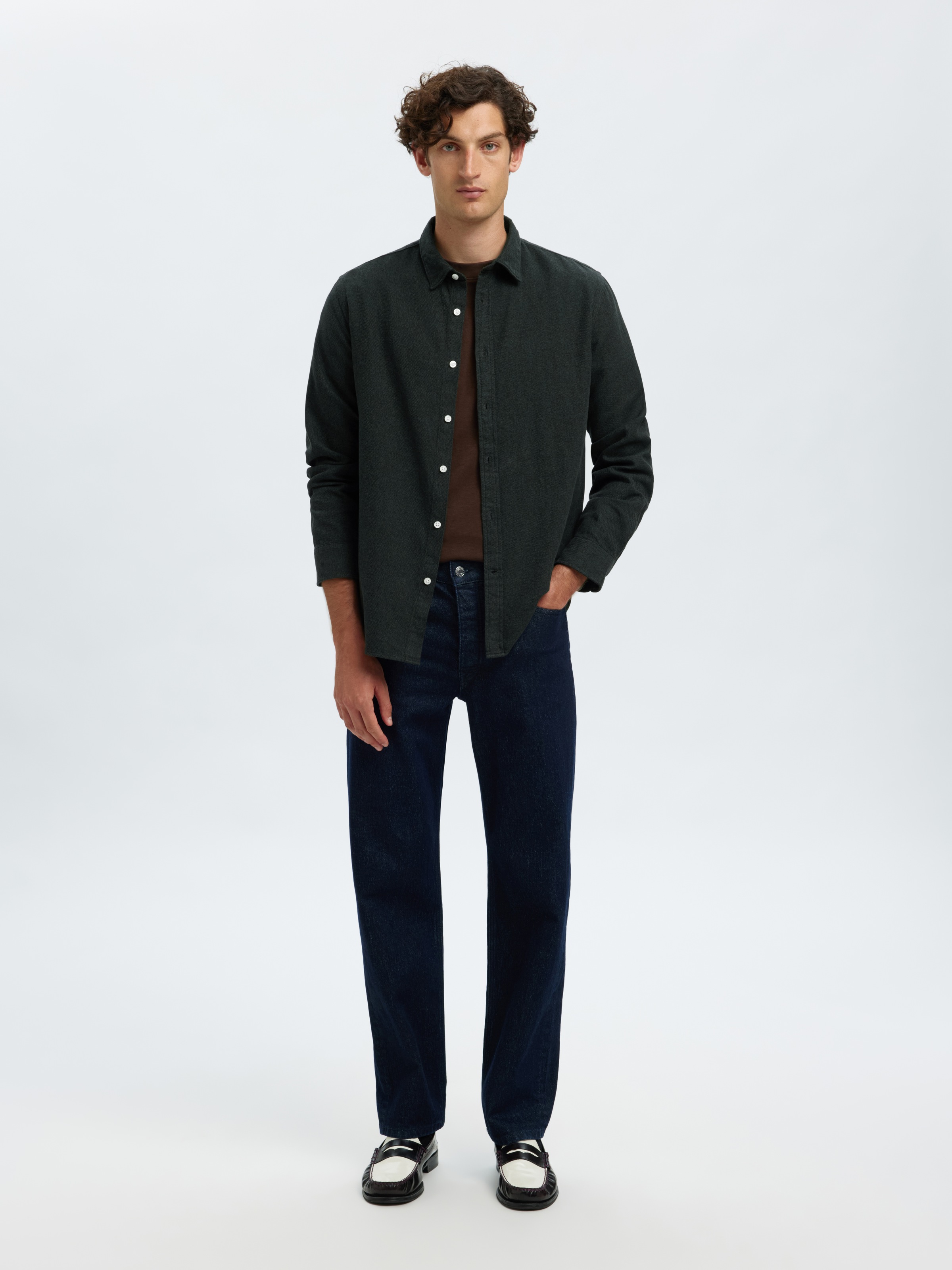 Thumbnail - SELECTED HOMME Langarmhemd "SLHREGNOAH BRUSHED TWIST SHIRT LS NOOS"