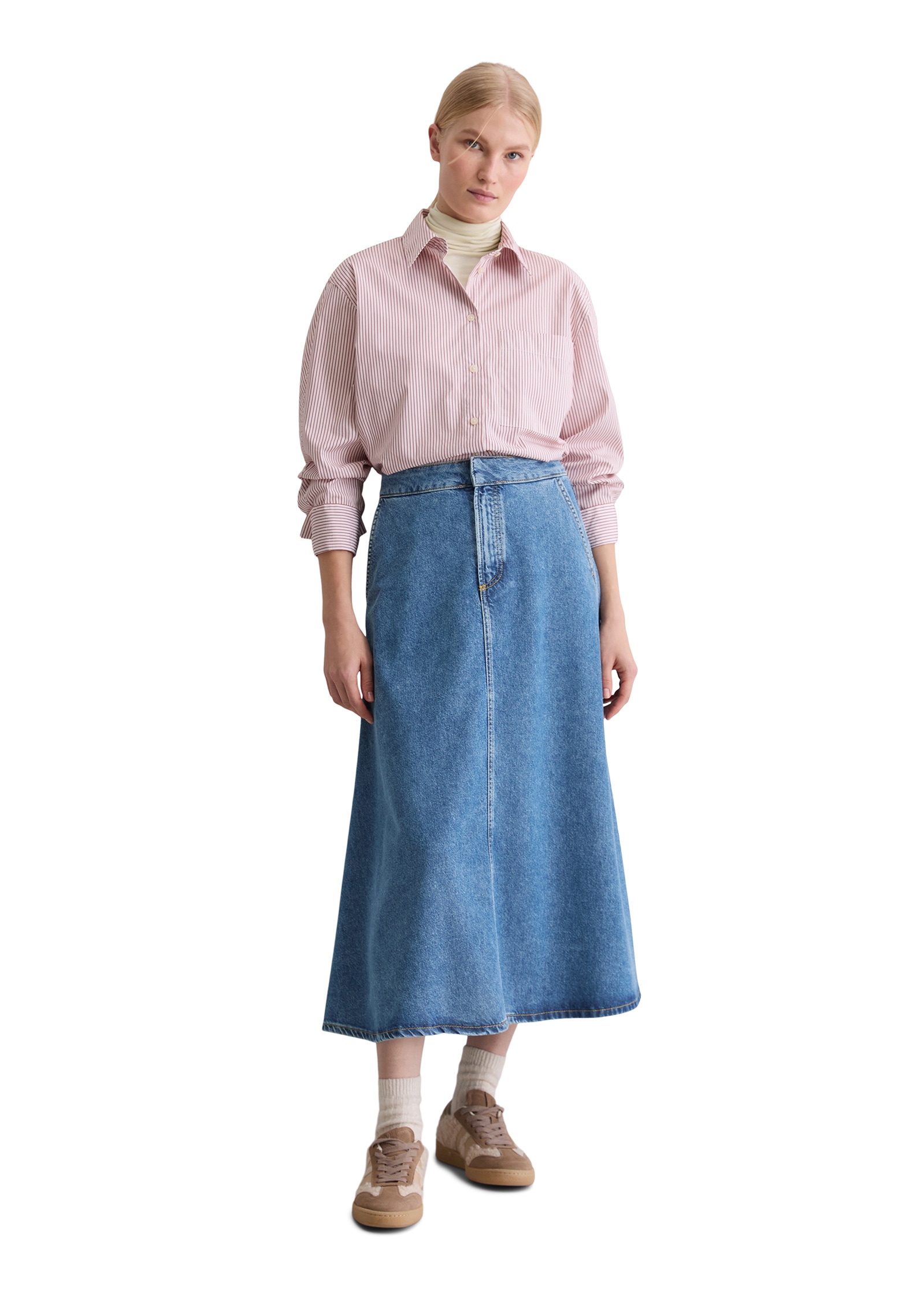 Marc O'Polo Langarmbluse »aus Premium-Baumwoll-Popeline«