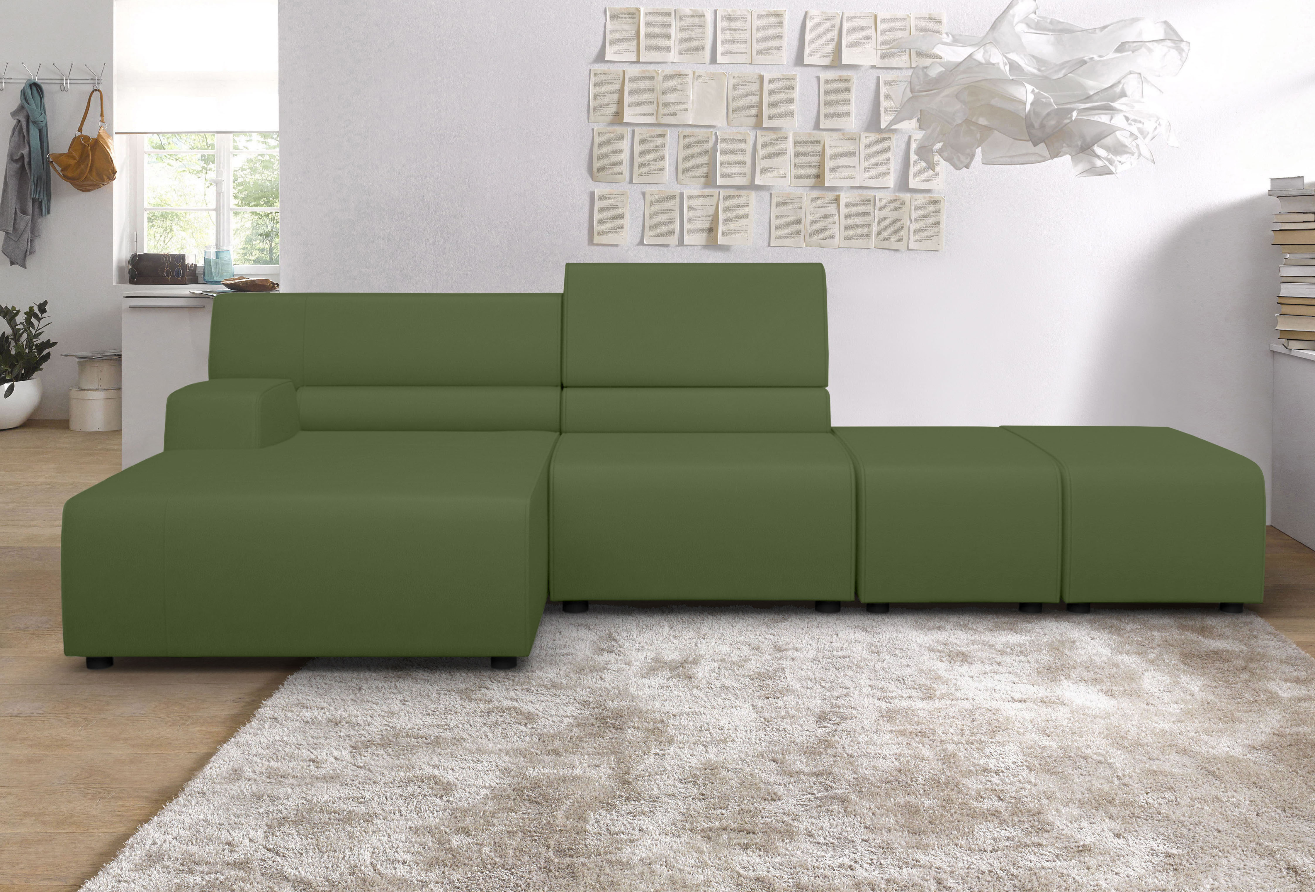 Egoitaliano Ecksofa "Babouche, Designsofa mit außergewöhnlichem Sitzkomfort zum Wohlfühlen"