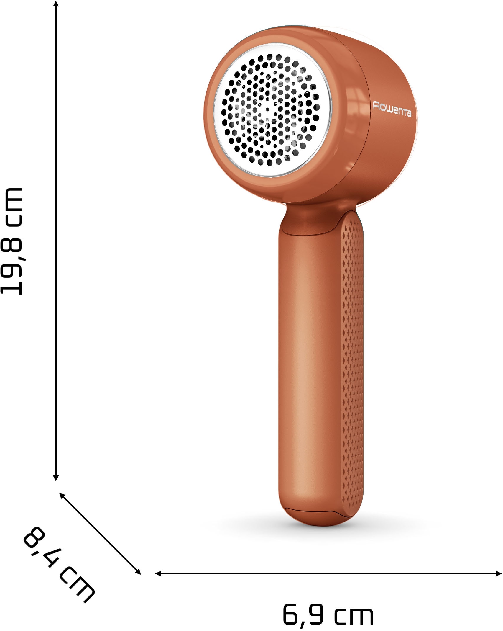 Rowenta Fusselrasierer »Easy Care, wiederaufladbarer Fusselentferner, einfache Handhabung« breiter Edelstahlkopf, 3-fach gezahnte Klingen, JA8001