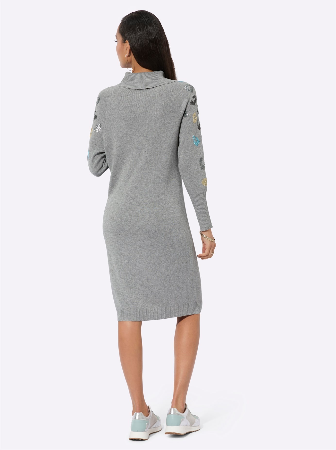 nicht definiert Strickkleid »Schurwolle-Viskose-Strickkleid«