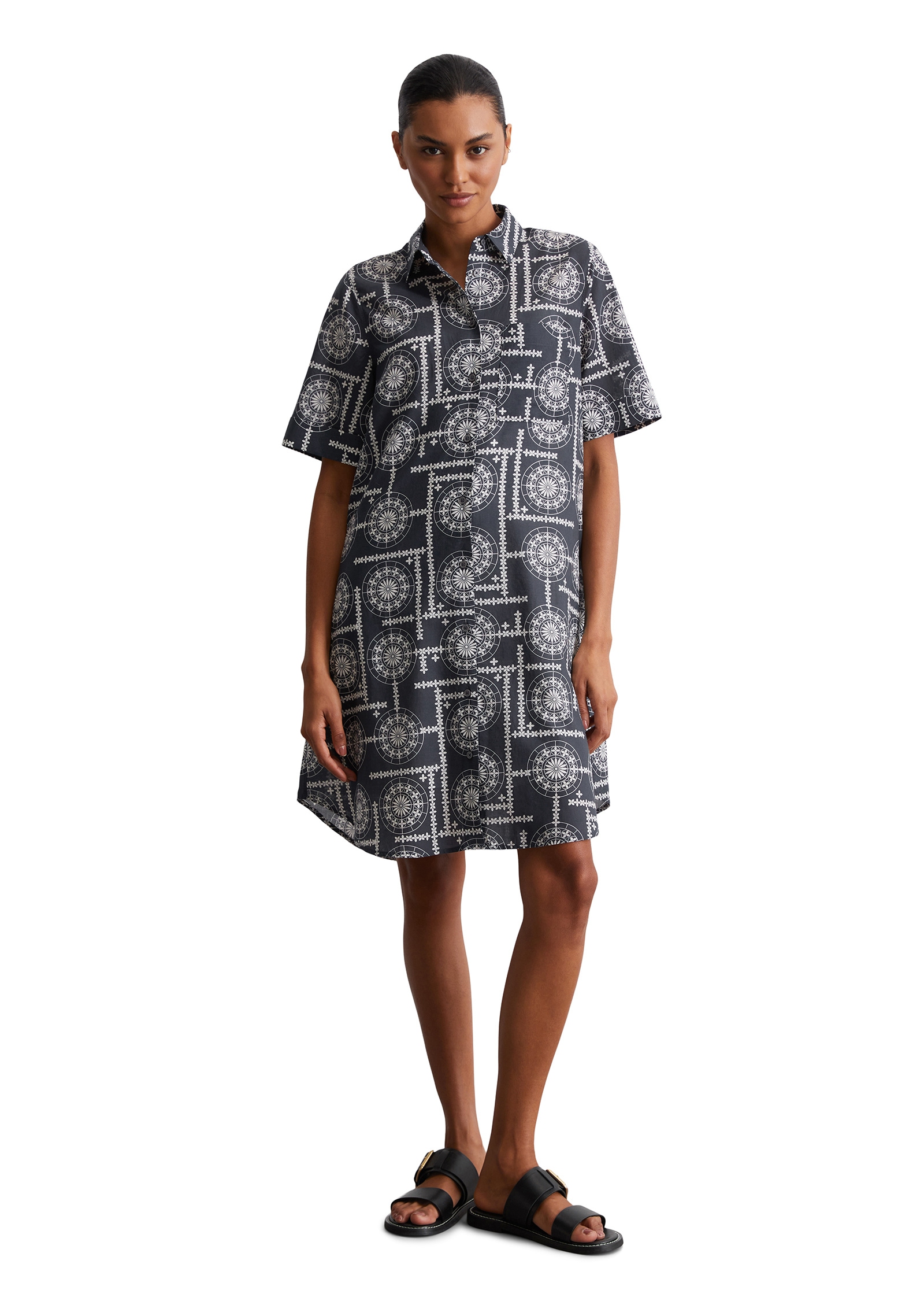 Marc O'Polo Hemdblusenkleid »aus leichtem Baumwoll-Voile«