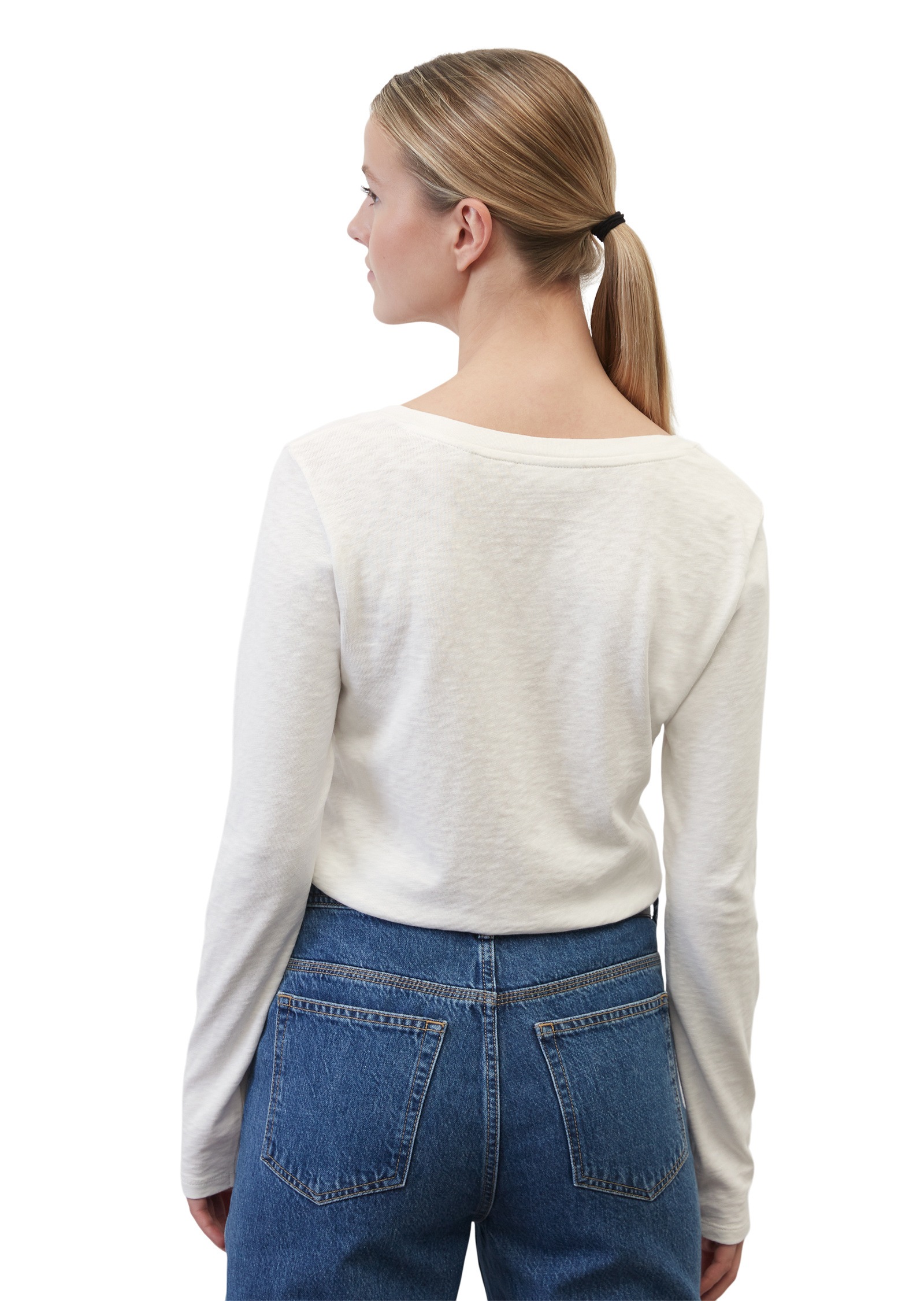 Marc O'Polo DENIM Langarmshirt »aus Heavy Cosy Slub Jersey«