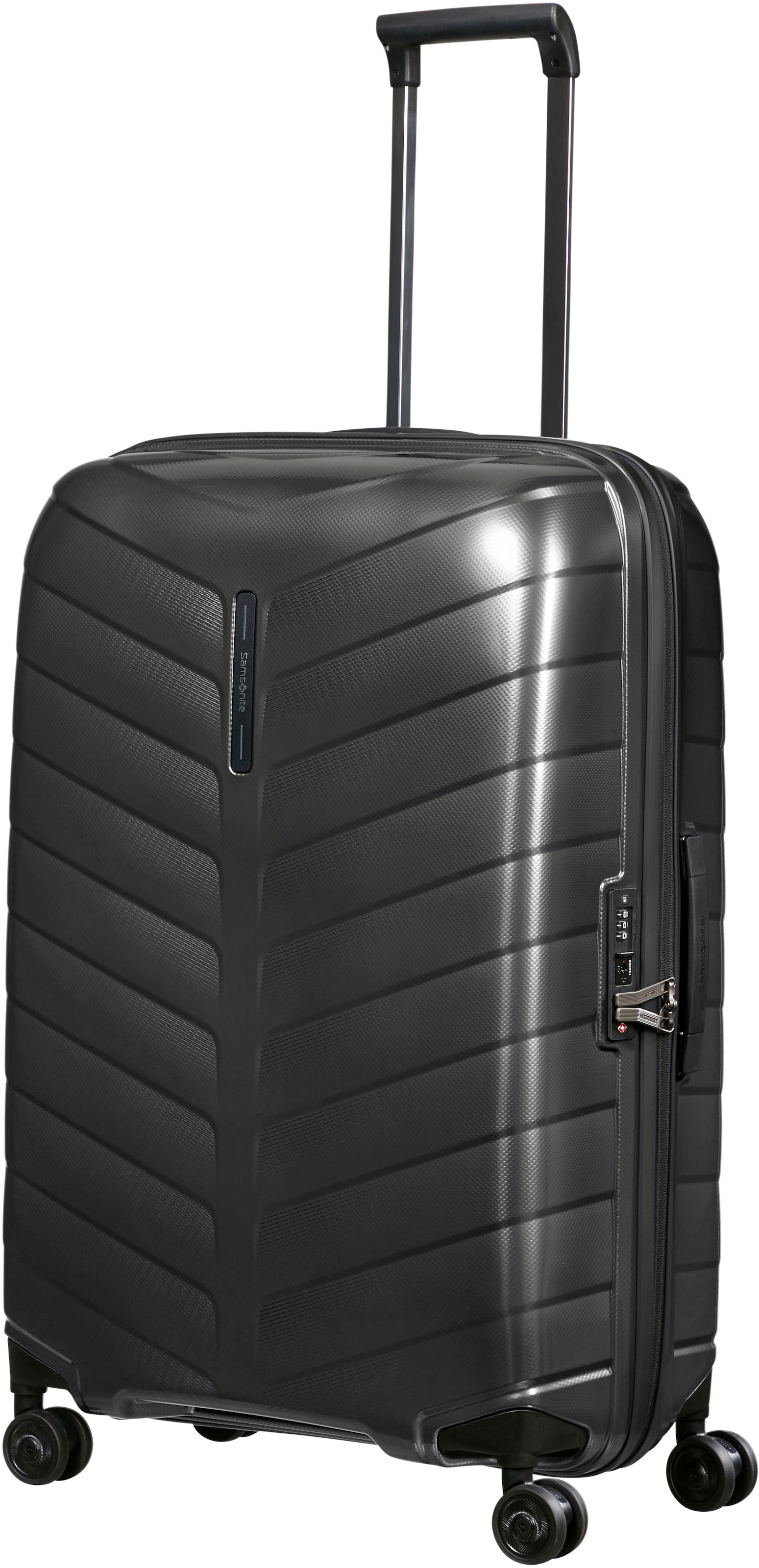 Samsonite Hartschalen-Trolley »Attrix, anthracite, 75 cm«, 4 Rollen, Reisekoffer Großer Koffer TSA-Zahlenschloss Made in Europe