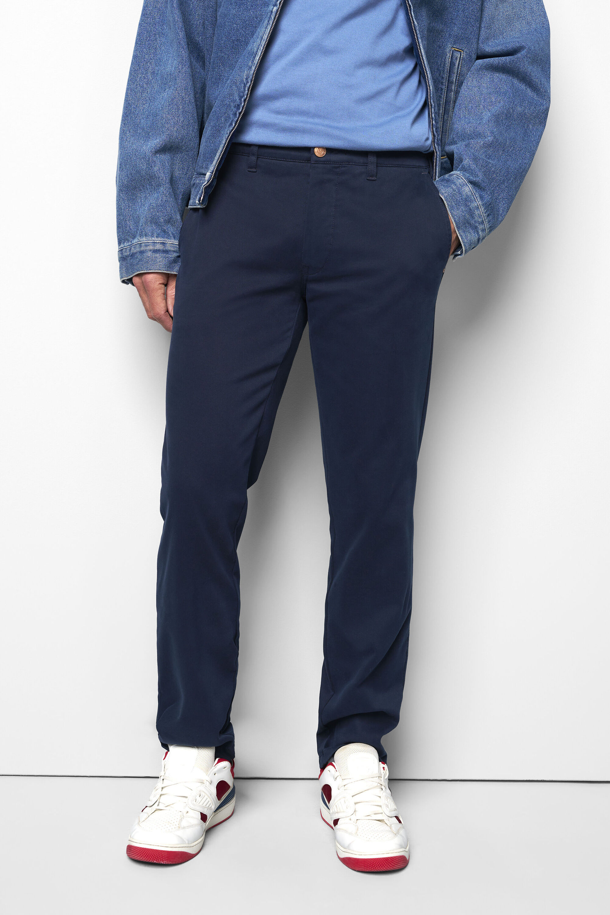 MEYER Chinos "M5 Move 2-6502" M5 Move im Jersey-Look