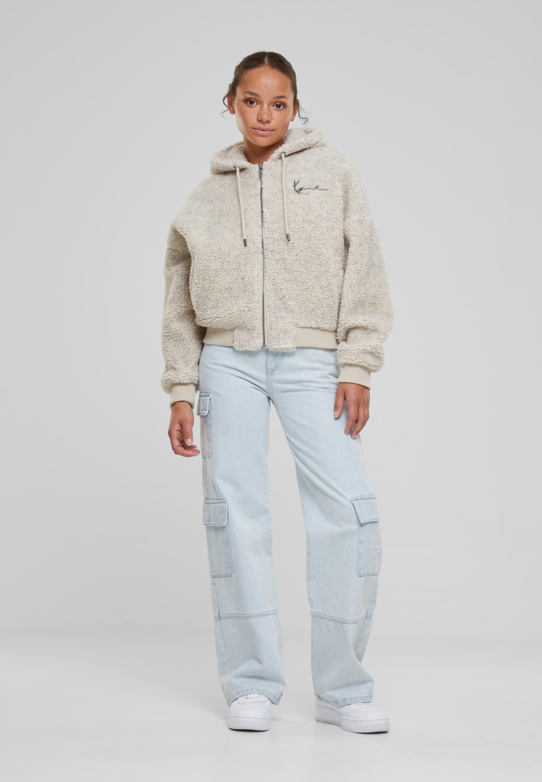 Karl Kani Sweatjacke »Karl Kani Damen KK Metal Signature Teddy Full Zip« 1 Stk. tlg.