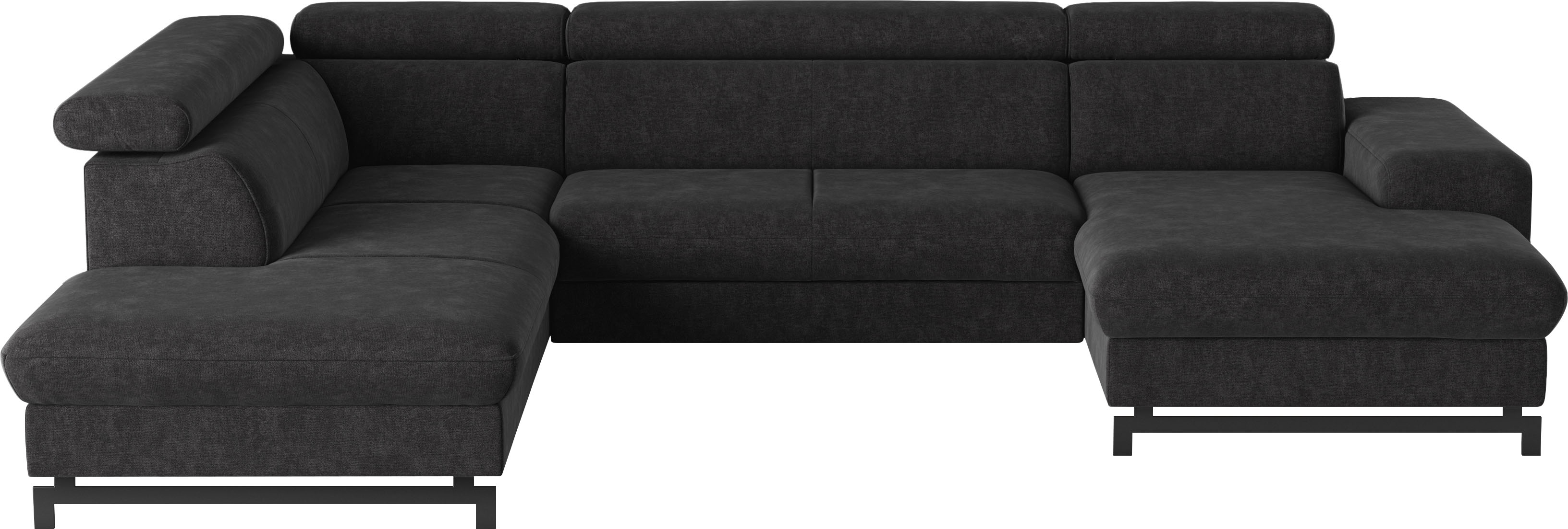 Thumbnail - COTTA Wohnlandschaft "Emma U-Form" mit Kopfteilverstellung, wahlweise mit Bettfunktion & Bettkasten