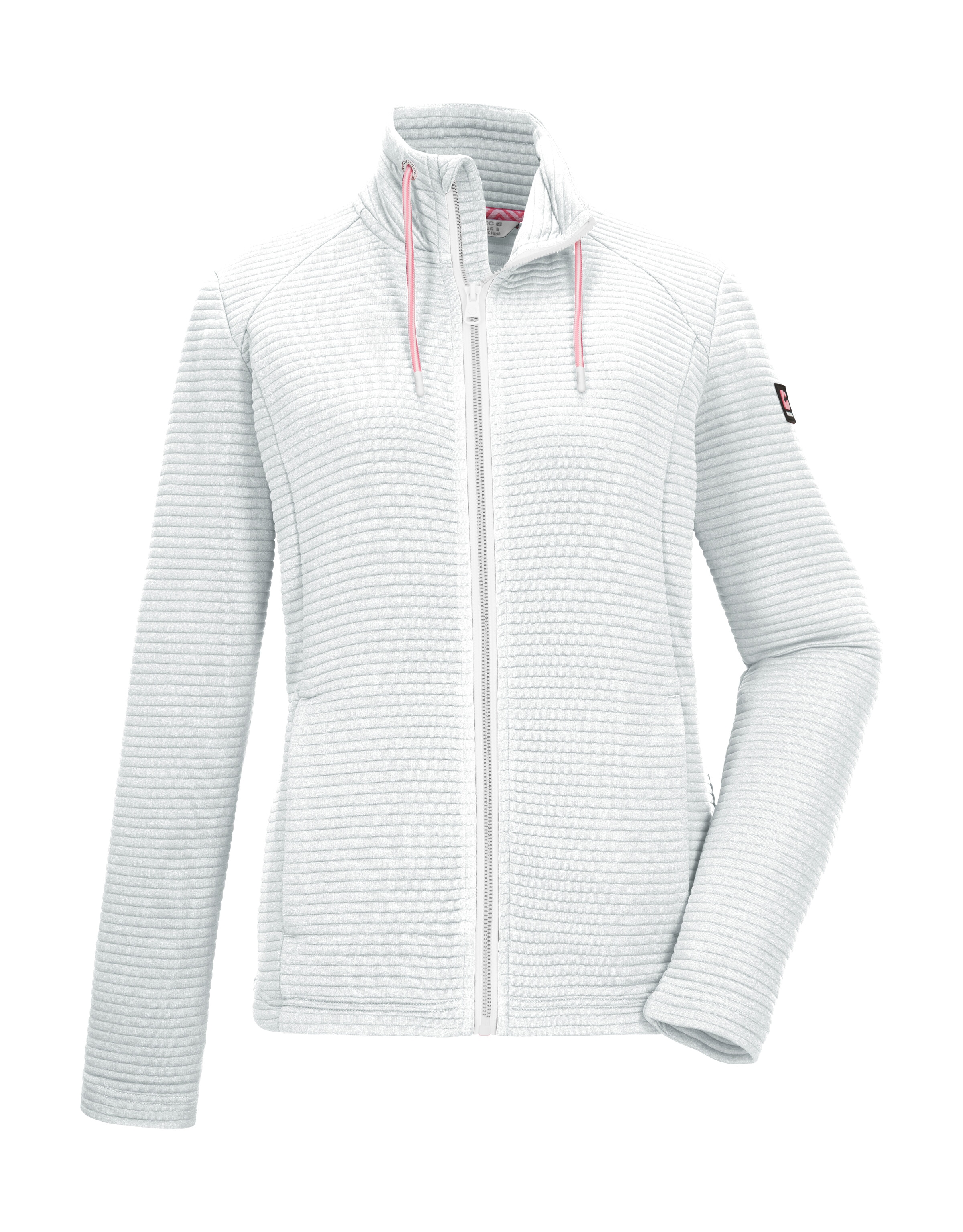 Killtec "KOS 12 WMN FLX JCKT" Elastische Damenjacke, gestreift, mit Kinnschutz und Taschen