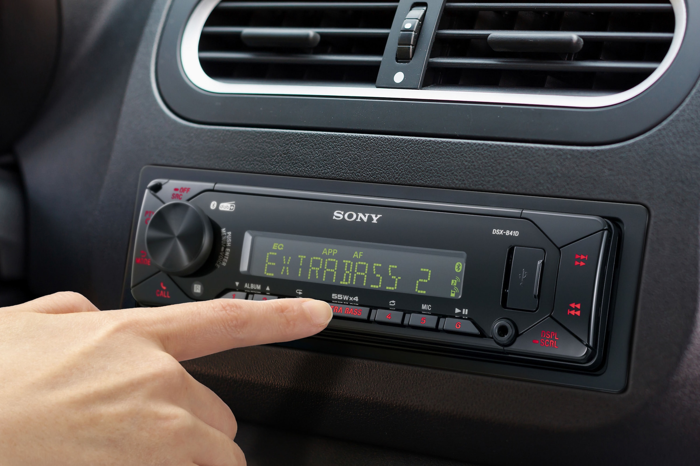 Sony Autoradio »DSXB41KIT«, (Bluetooth Digitalradio (DAB+)-FM-Tuner 55 W)