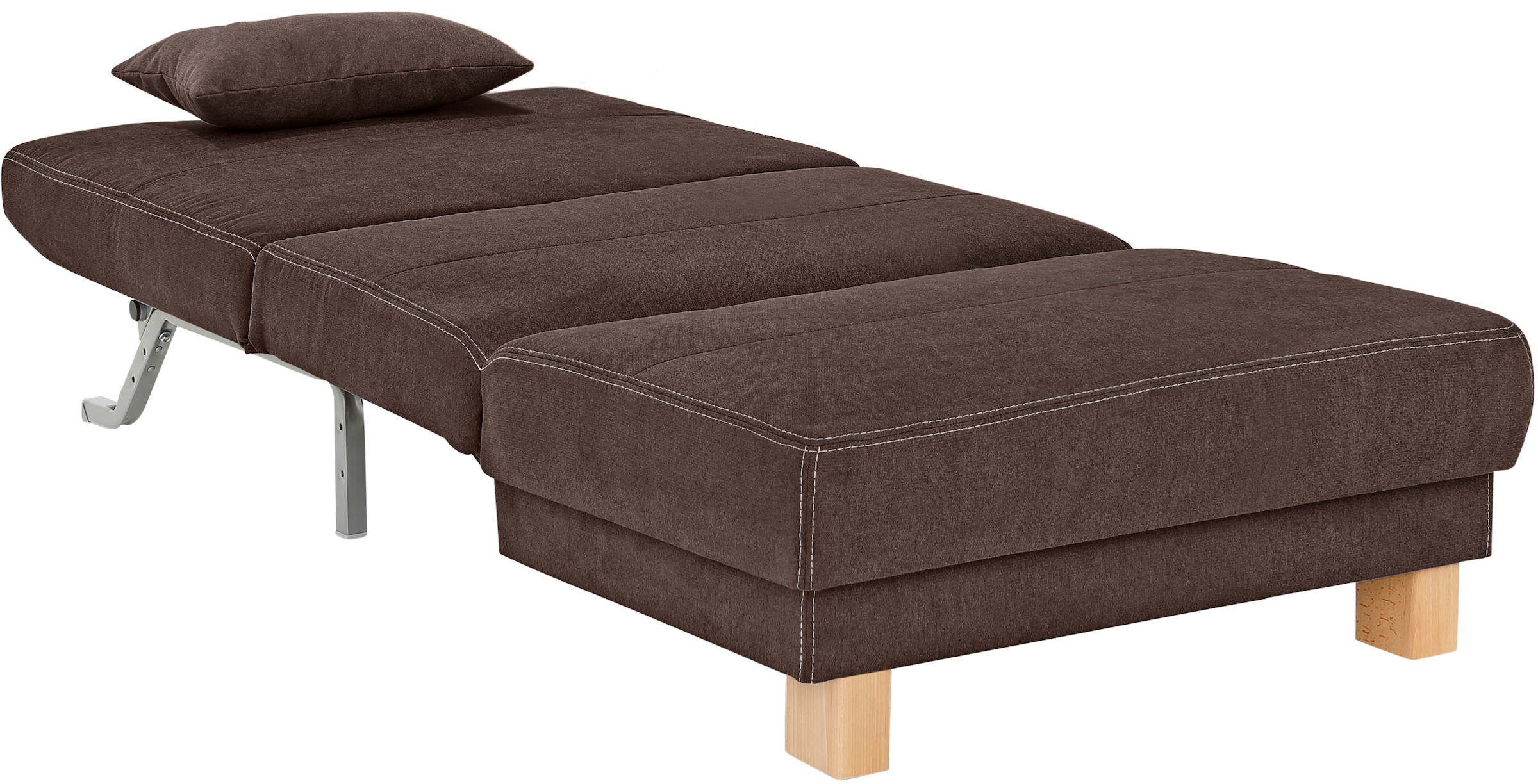 Home affaire Schlafsofa »Gina«, vom Sofa zum Bett mit einem Handgriff, in 4 Breiten, Nierenkissen