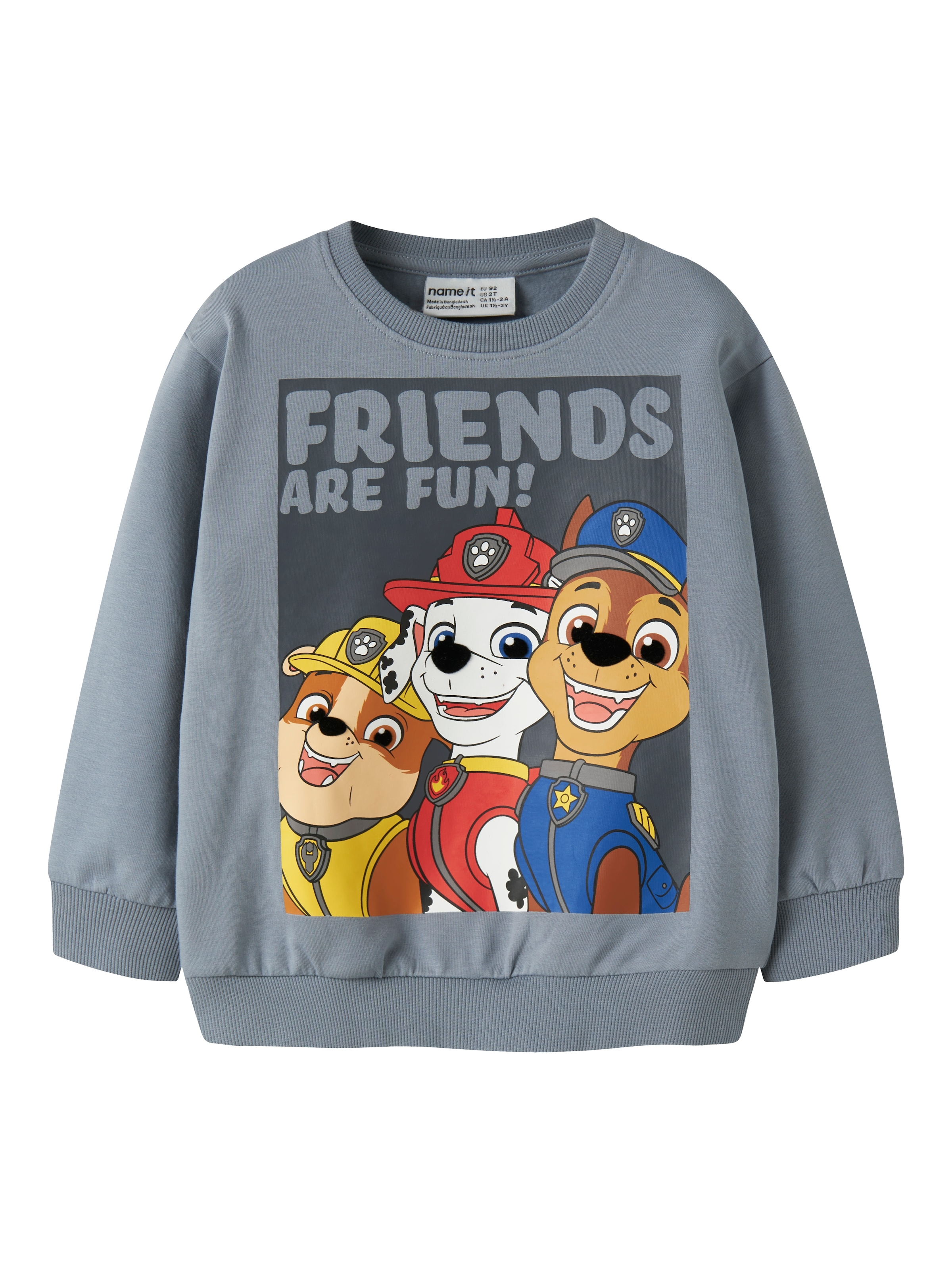 Name It Sweatshirt "NMMARGUS PAW NREG SWEAT BRU CPLG", Baumwollmischung, regular fit, Paw Patrol Druck