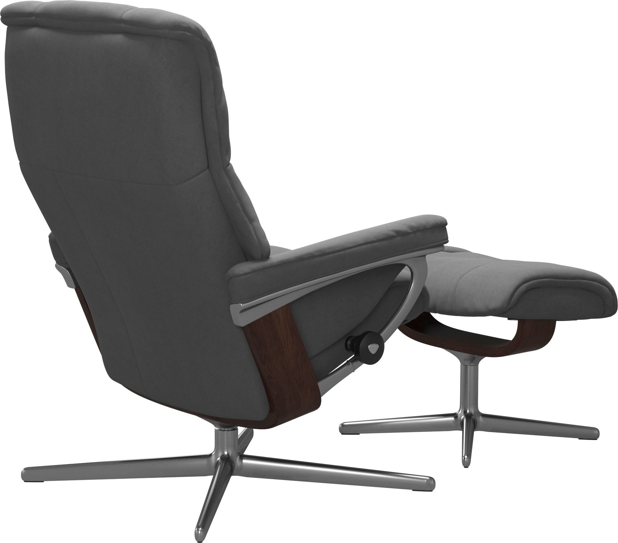 Stressless® Fußhocker »Mayfair«, mit Cross Base, Größe S, M & L, Holzakzent Braun