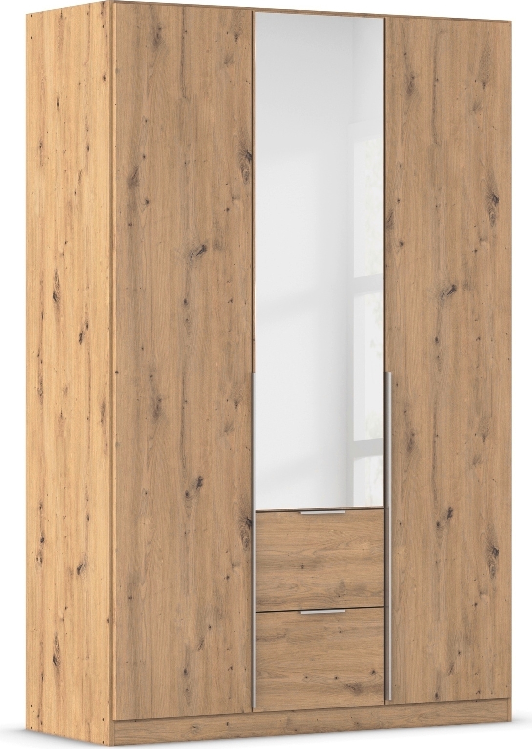 OTTO home Drehtürenschrank "Kleiderschrank Schrank Garderobe AGORDO mit Dekor- oder Hochglanzfront" in zwei Griff-Farben, Breiten 91-360 cm, mit Außenschubkästen, in 7 Breiten und 2 Höhen MADE IN GERMANY