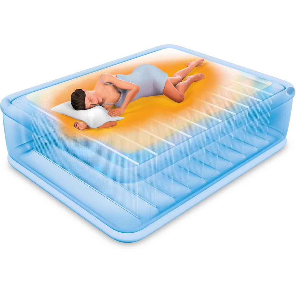 Intex Luftbett »DURA-BEAM® ThermaLuxâ„¢ Airbed, QUEEN«, (Set, 2, mit Transporttasche)