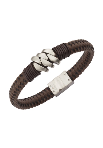 Armband »Leder mit Edelstahlverschluß«