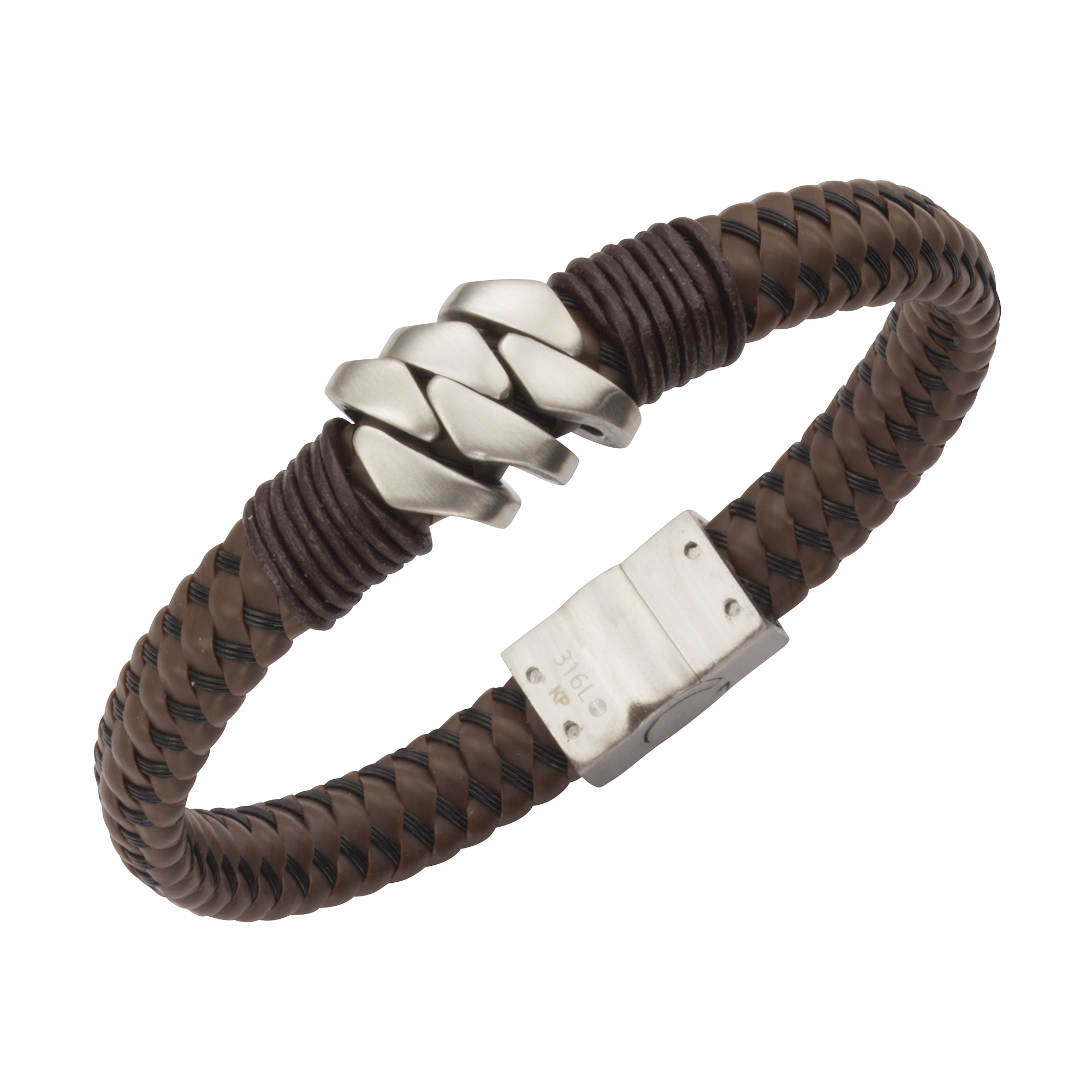 Armband »Leder mit Edelstahlverschluß«