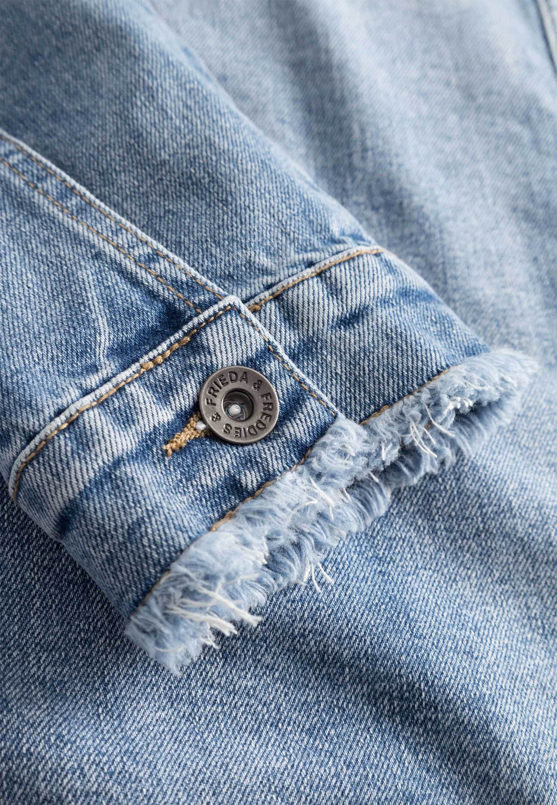 Frieda & Freddies Jeansjacke »Denim Jacket«, in Metallic-Optik