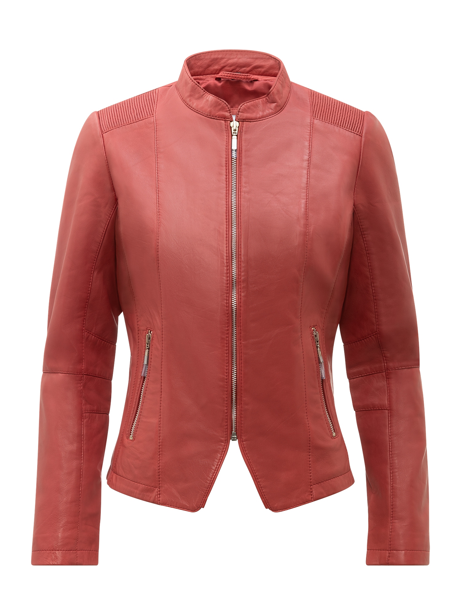 RICANO Kurzjacke "Lederjacke Abigale" Handgefertigt aus echtem Leder
