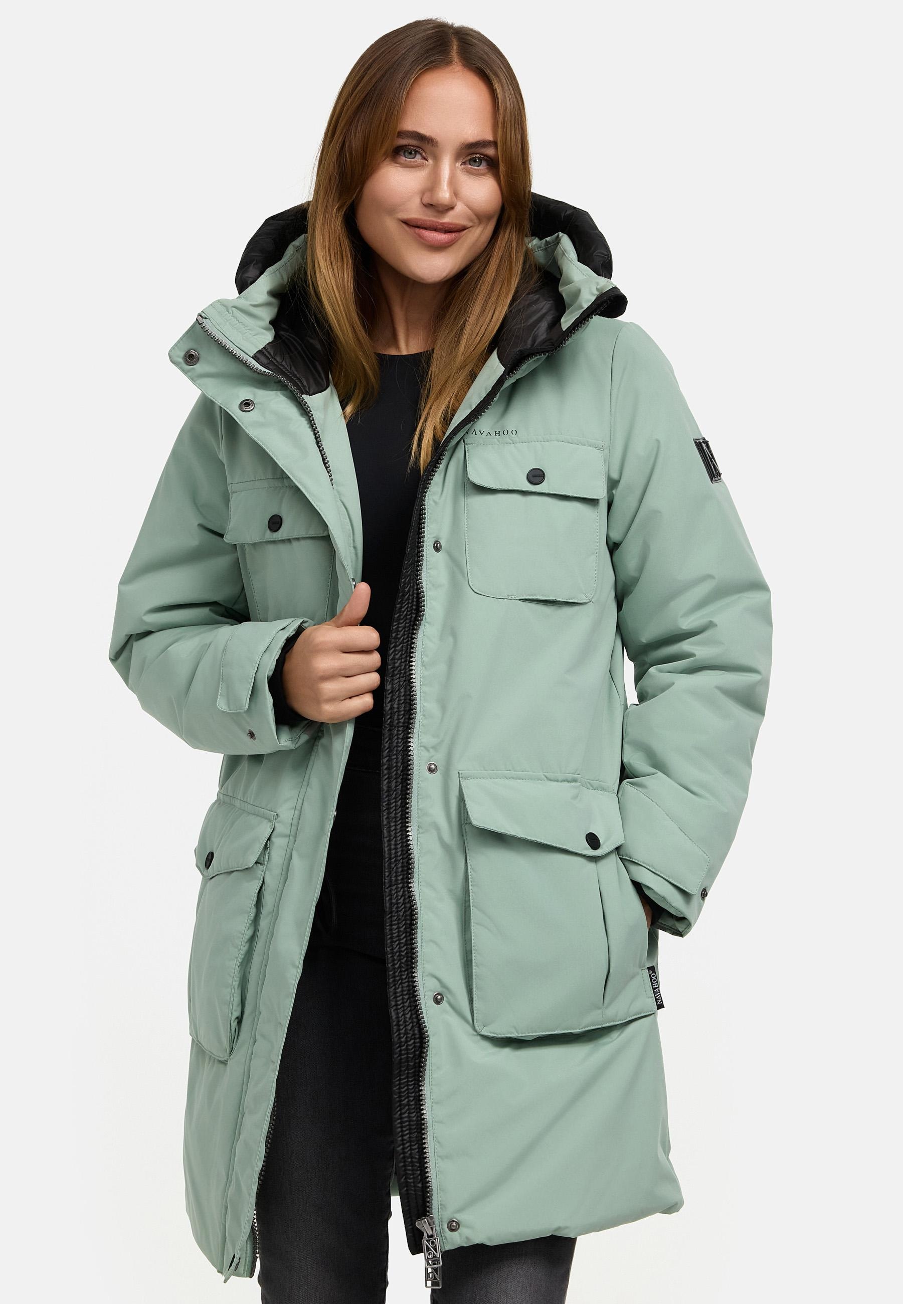 Navahoo Winterjacke »Eissturm 14«, mit Kapuze, Wasserabweisende Jacke mit Kapuze