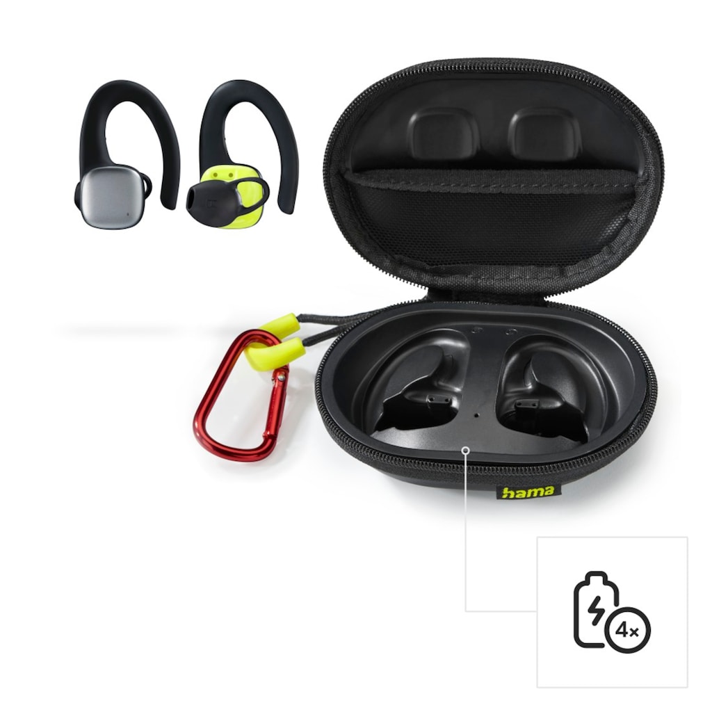 Hama Bluetooth-Kopfhörer »Wireless Bluetooth Headset, In-Ear Bluetooth Kopfhörer für den Sport«