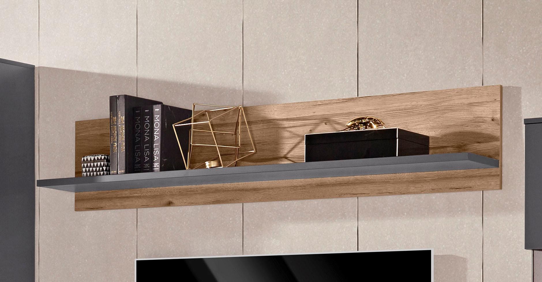 FORTE Wandboard »Como«, Wandregal, zweifarbig,klare Linien, einfache Montage