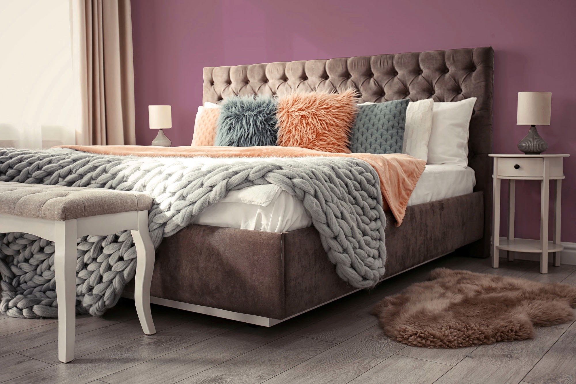 A.S. Création Wandfarbe »Premium Innenwandfarbe PURO Tuchmatt lovely rose« ideal für Wohnzimmer, Schlafzimmer, Flur und Küche, Farbwelt Rosa