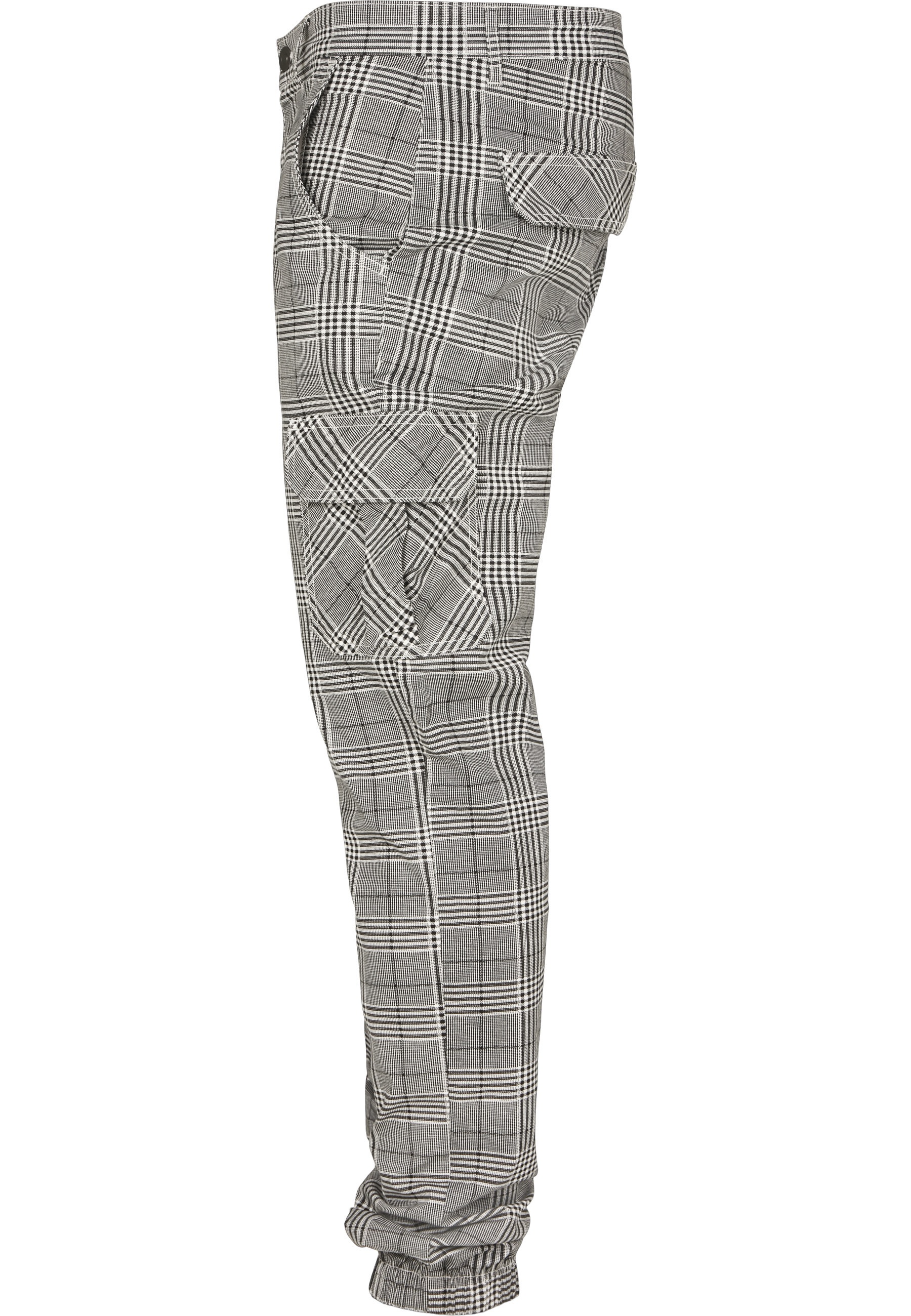 URBAN CLASSICS Cargohose »Urban Classics Herren AOP Glencheck Cargo Jog Pants«