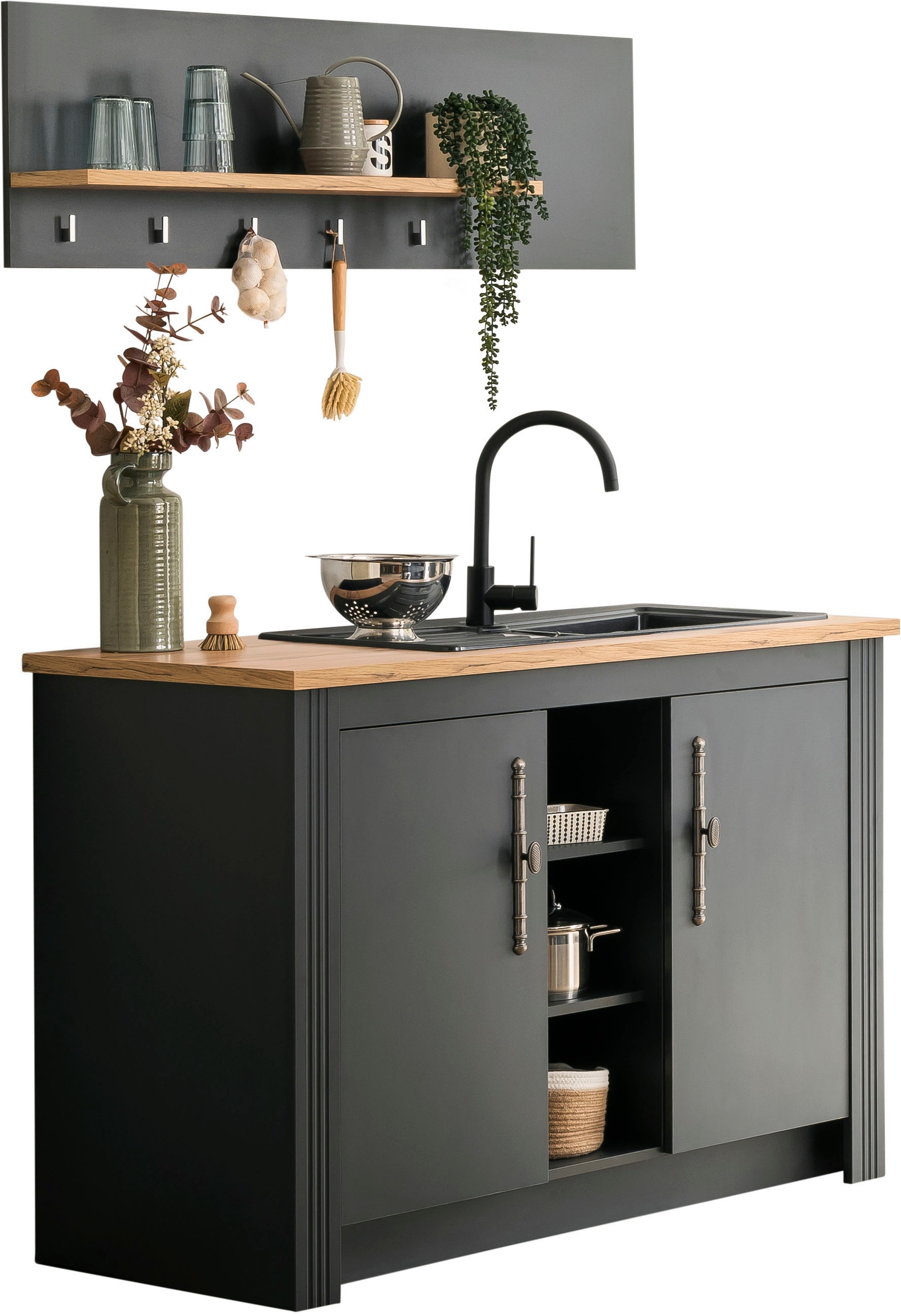 OTTO home Pantryküche "KS-Westminster" Breite 130 cm, ohne E-Geräte günstig online kaufen