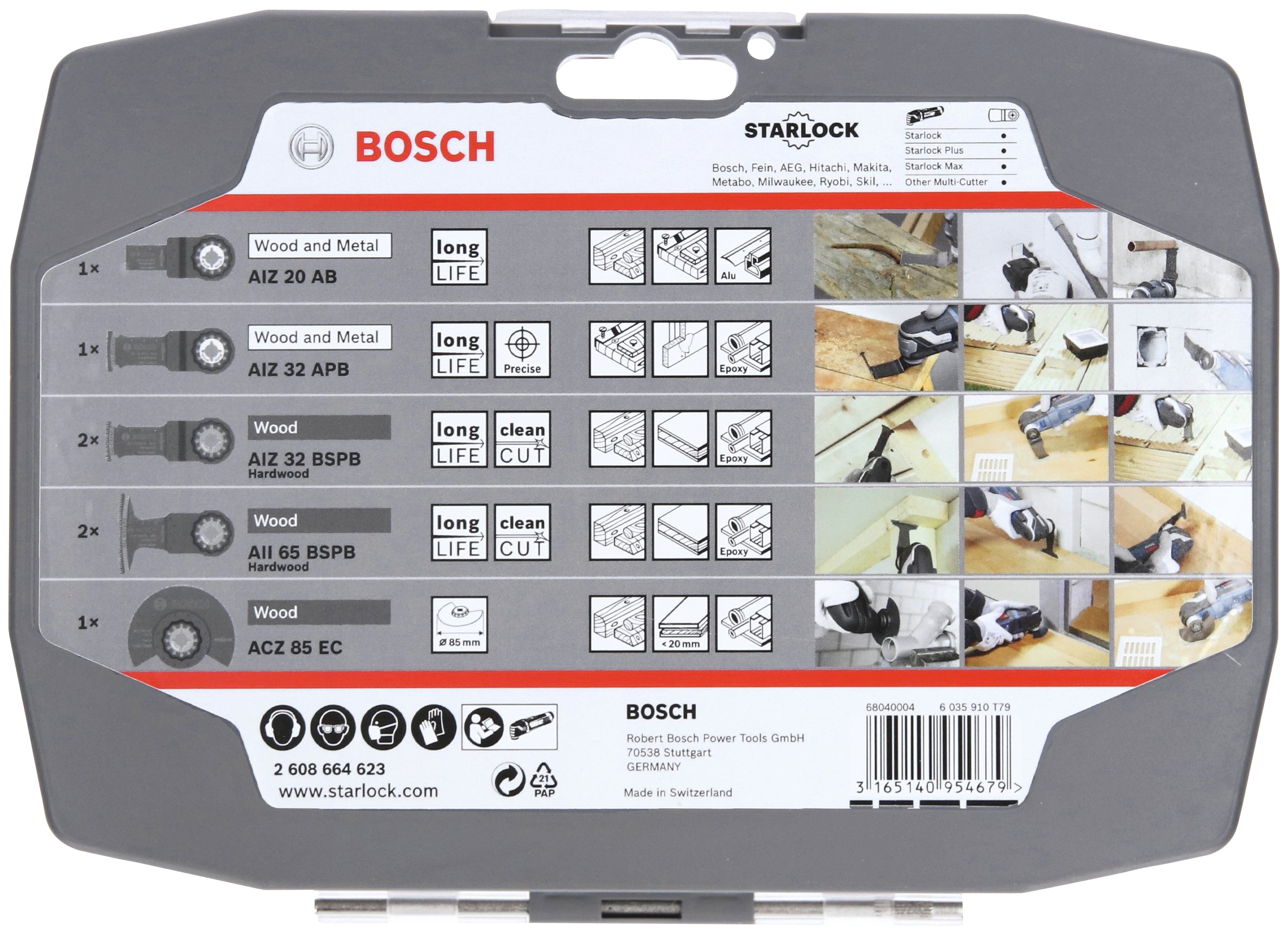 Bosch Professional Sägeblatt »Starlock-Set für Holz, 6+1-teilig«, (Set, 7 St.)  bestellen | BAUR | Sägeblätter