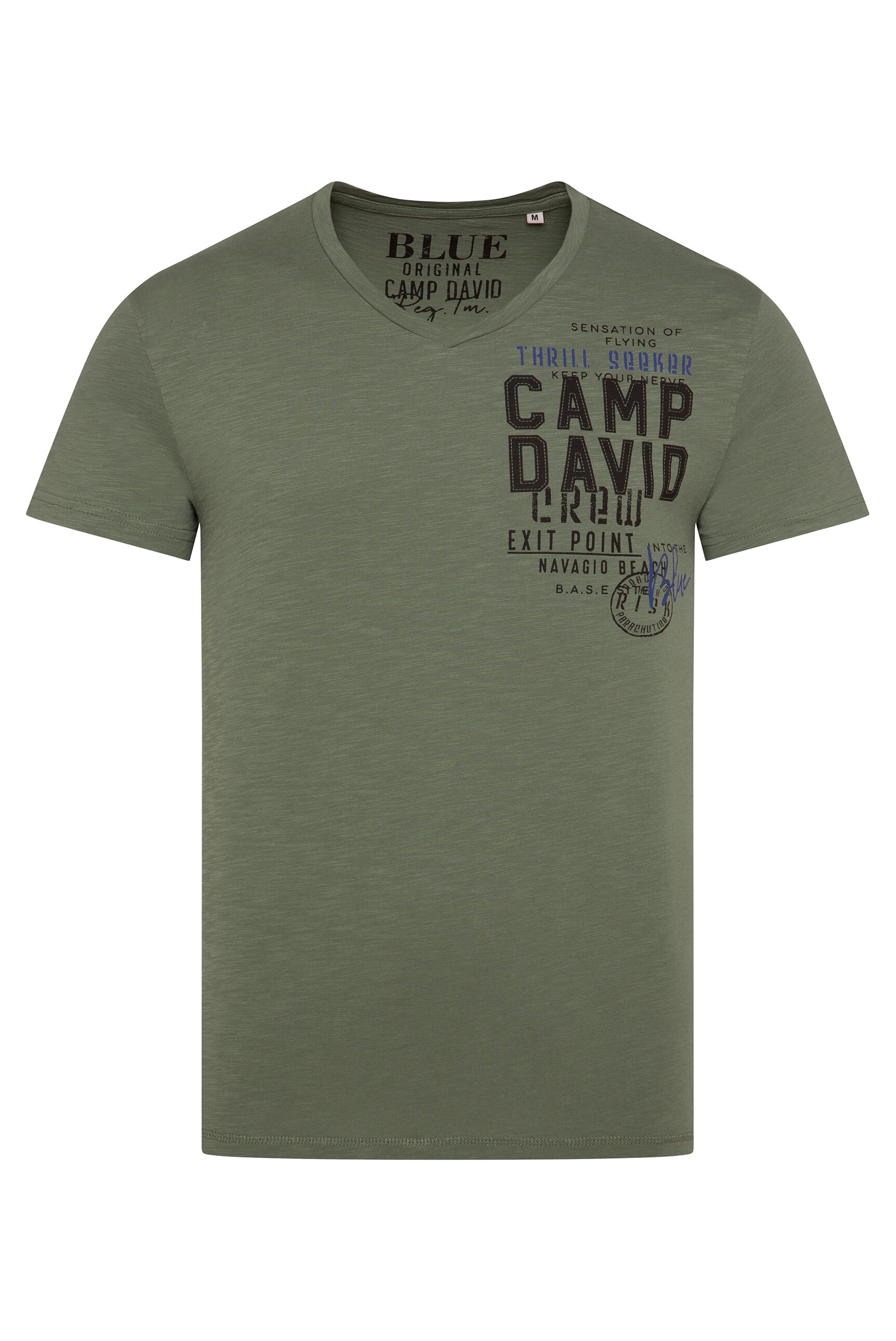 CAMP DAVID V-Shirt, mit maskulinem V-Ausschnitt