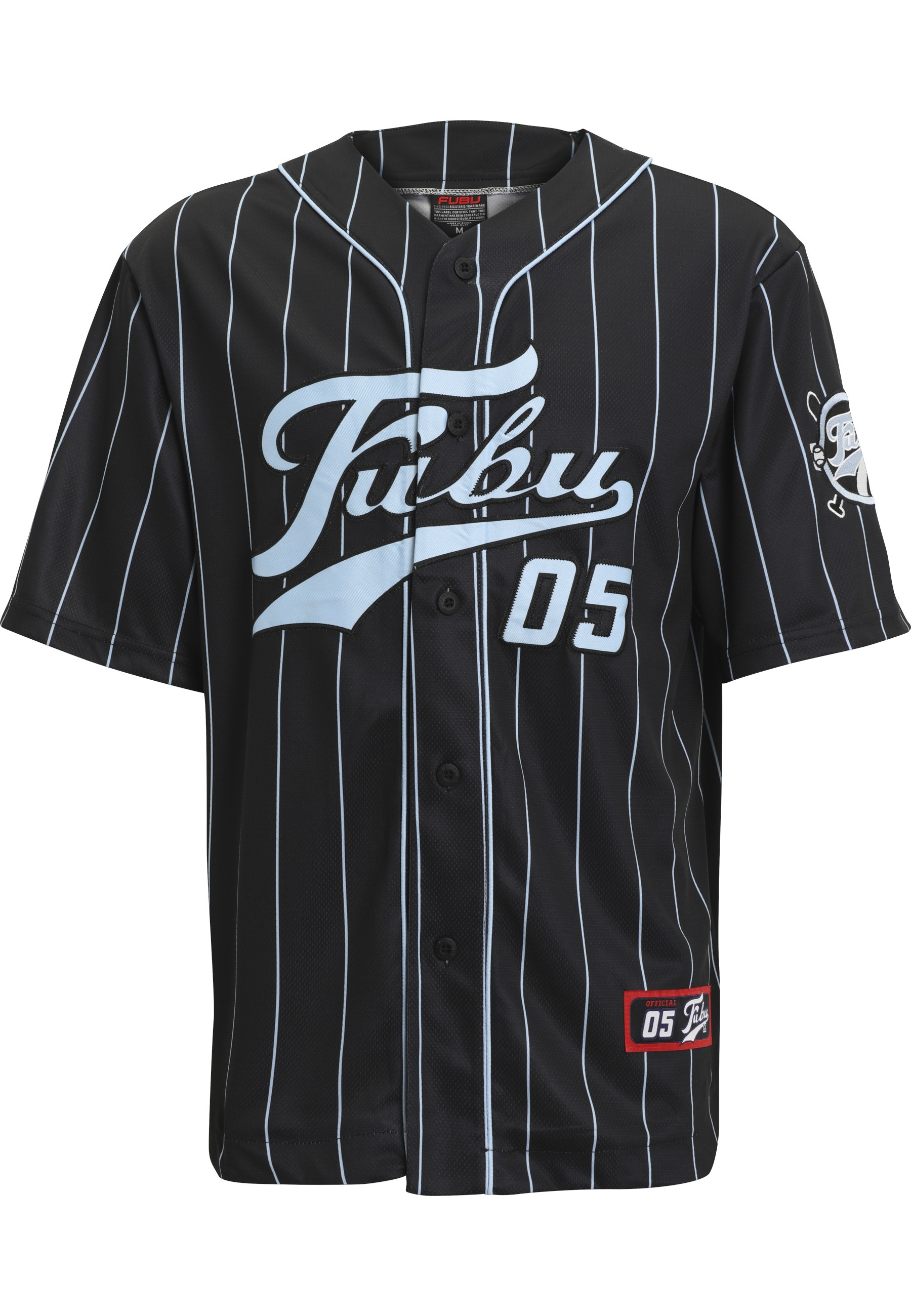 Fubu Langarmhemd "Fubu Herren FM232-003-1 FUBU Varsity Pinstripe Baseball J günstig online kaufen