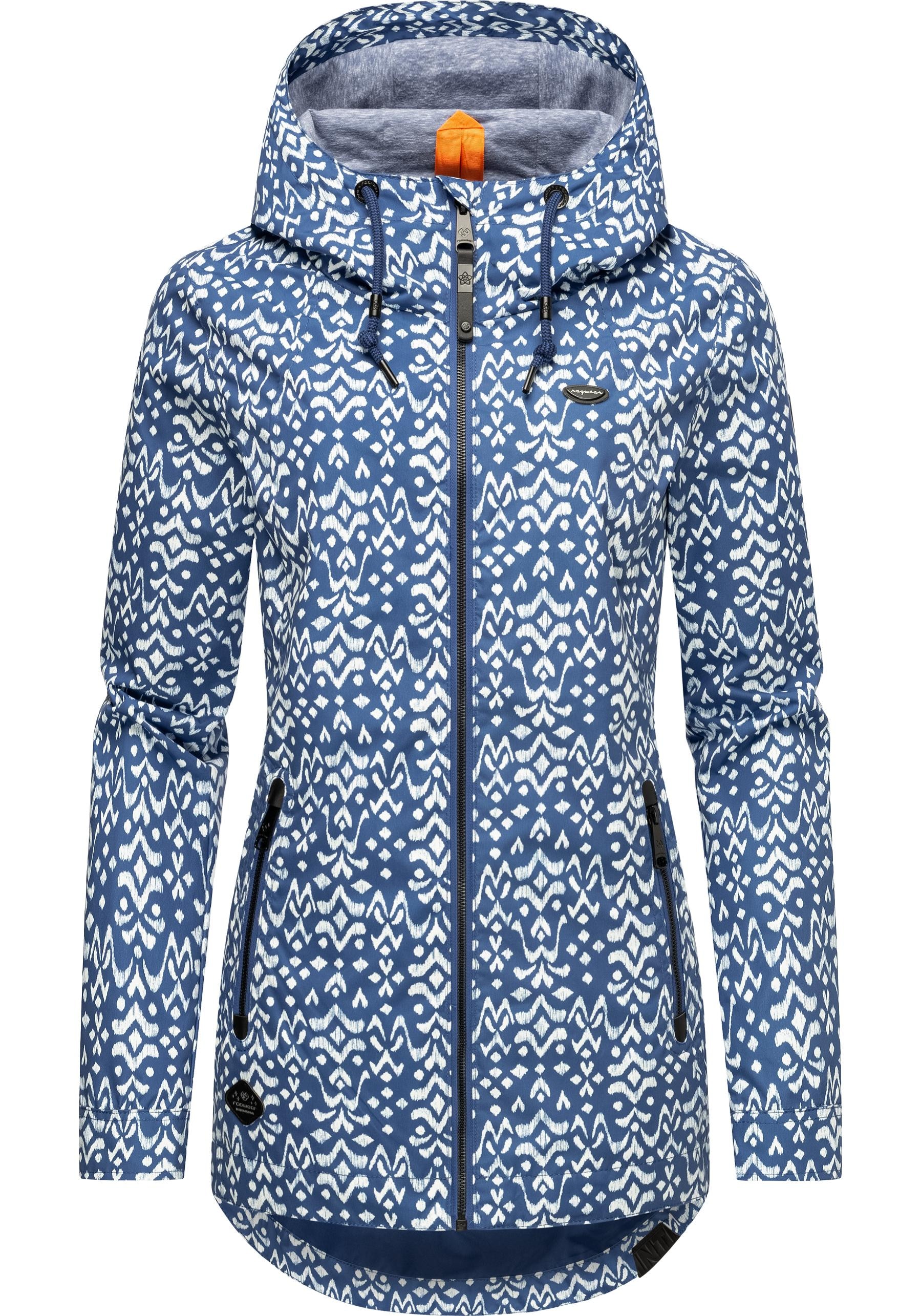 Ragwear Outdoorjacke "Zuzka Ikat", mit Kapuze, Wasserdichte Übergangsjacke günstig online kaufen