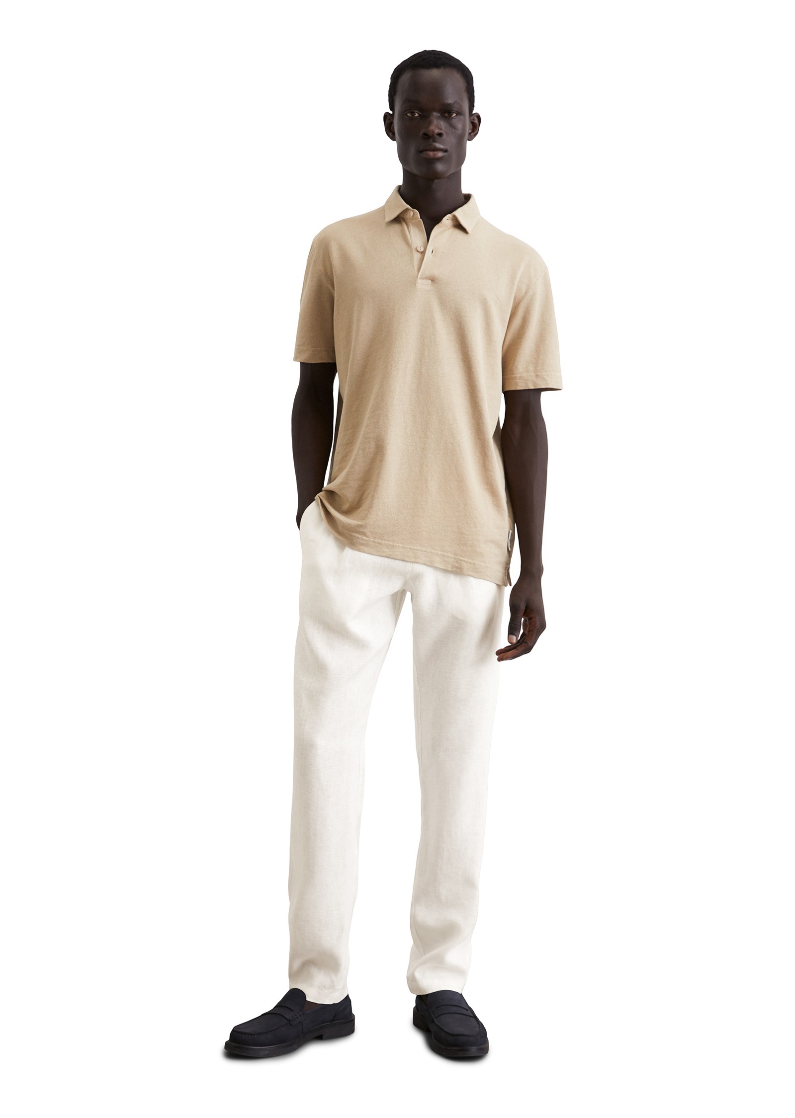 Marc O'Polo Poloshirt »aus hochwertigem Leinen-Mix«